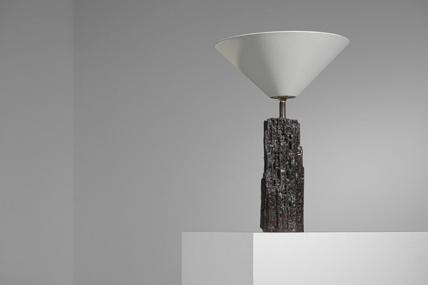 Table lamp by Donna for Danke Galerie with patinated metal base DONNA For Sale 2