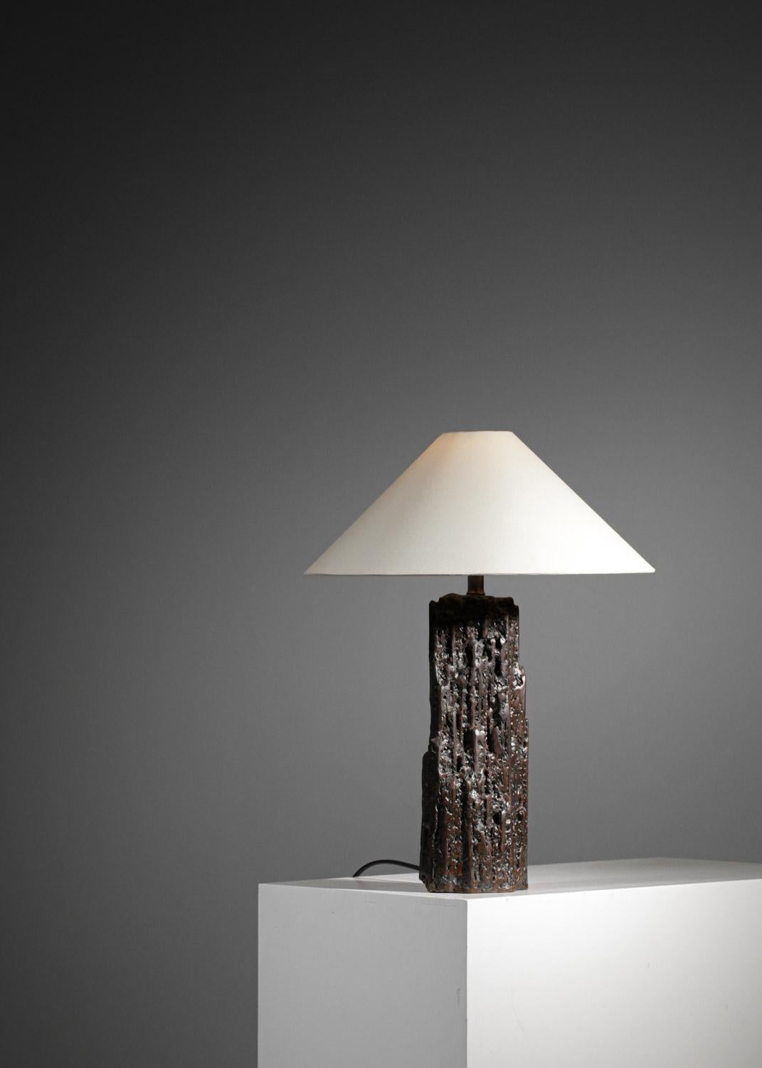 Table lamp by Donna for Danke Galerie with patinated metal base DONNA For Sale 4