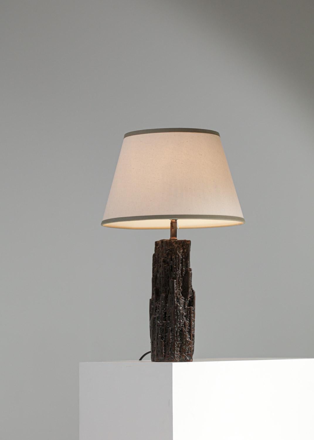 Table lamp by Donna for Danke Galerie with patinated metal base DONNA For Sale 5