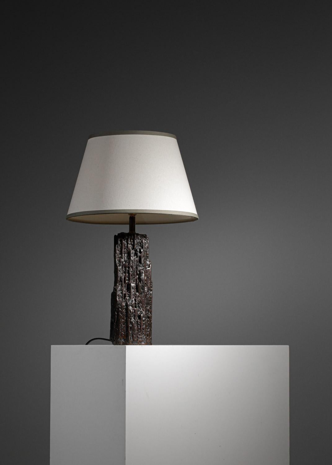 Table lamp by Donna for Danke Galerie with patinated metal base DONNA For Sale 7