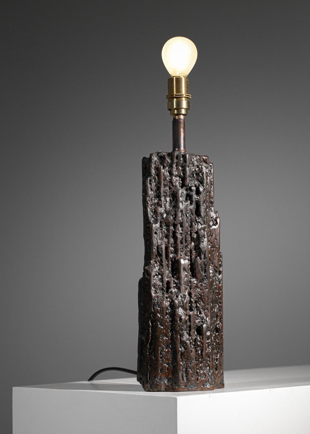 Table lamp by Donna for Danke Galerie with patinated metal base DONNA For Sale 8