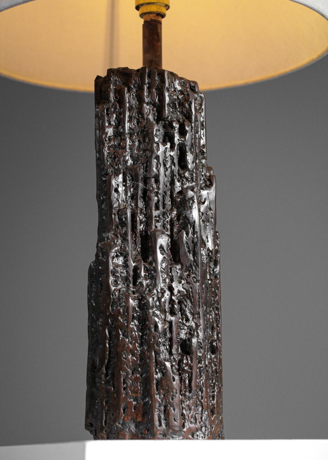 Organic Modern Table lamp by Donna for Danke Galerie with patinated metal base DONNA For Sale