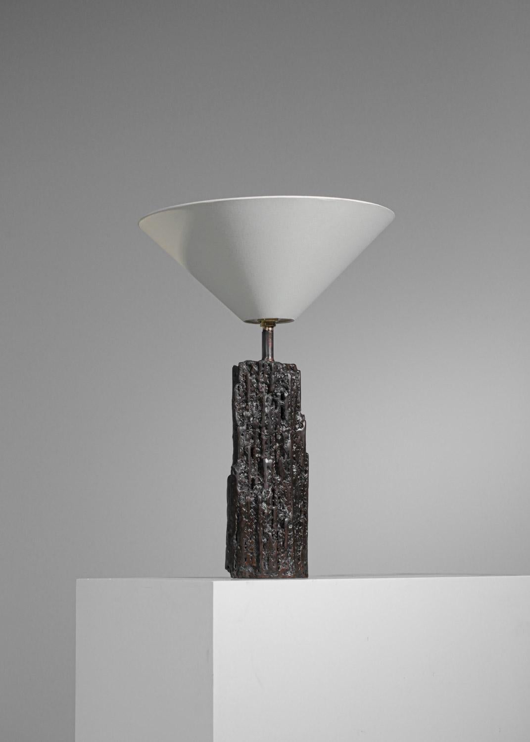Table lamp by Donna for Danke Galerie with patinated metal base DONNA For Sale 1