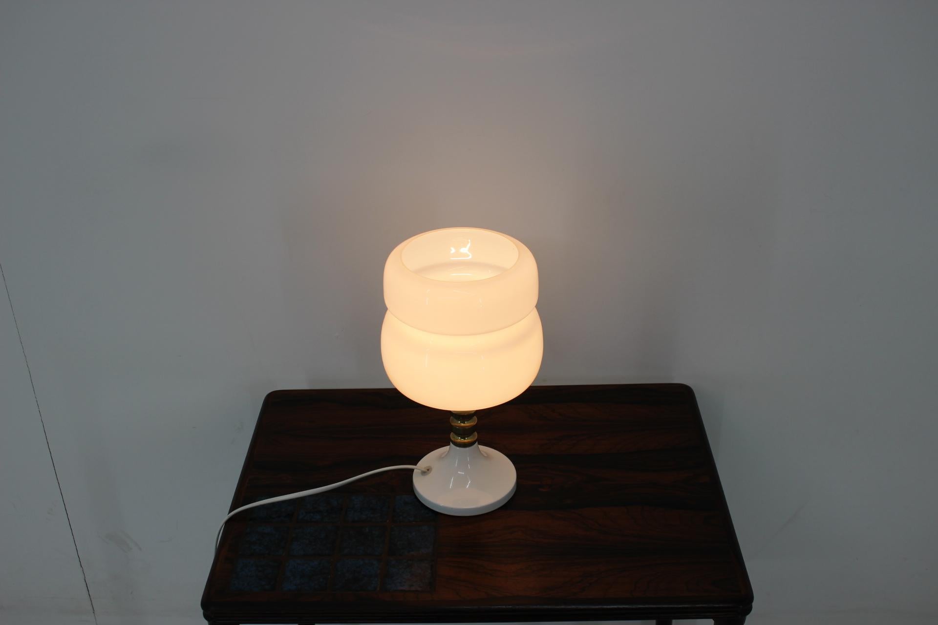 Brass Table Lamp by Drukov, 1980 For Sale
