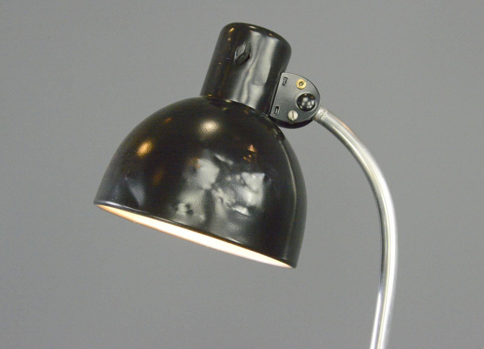 Bauhaus Lampe de table par E. Kloepfel & Sohn Circa 1930s en vente