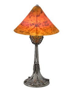 Lampada da tavolo di Edgar Brandt e Daum Nancy