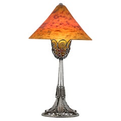 Lampada da tavolo di Edgar Brandt e Daum Nancy