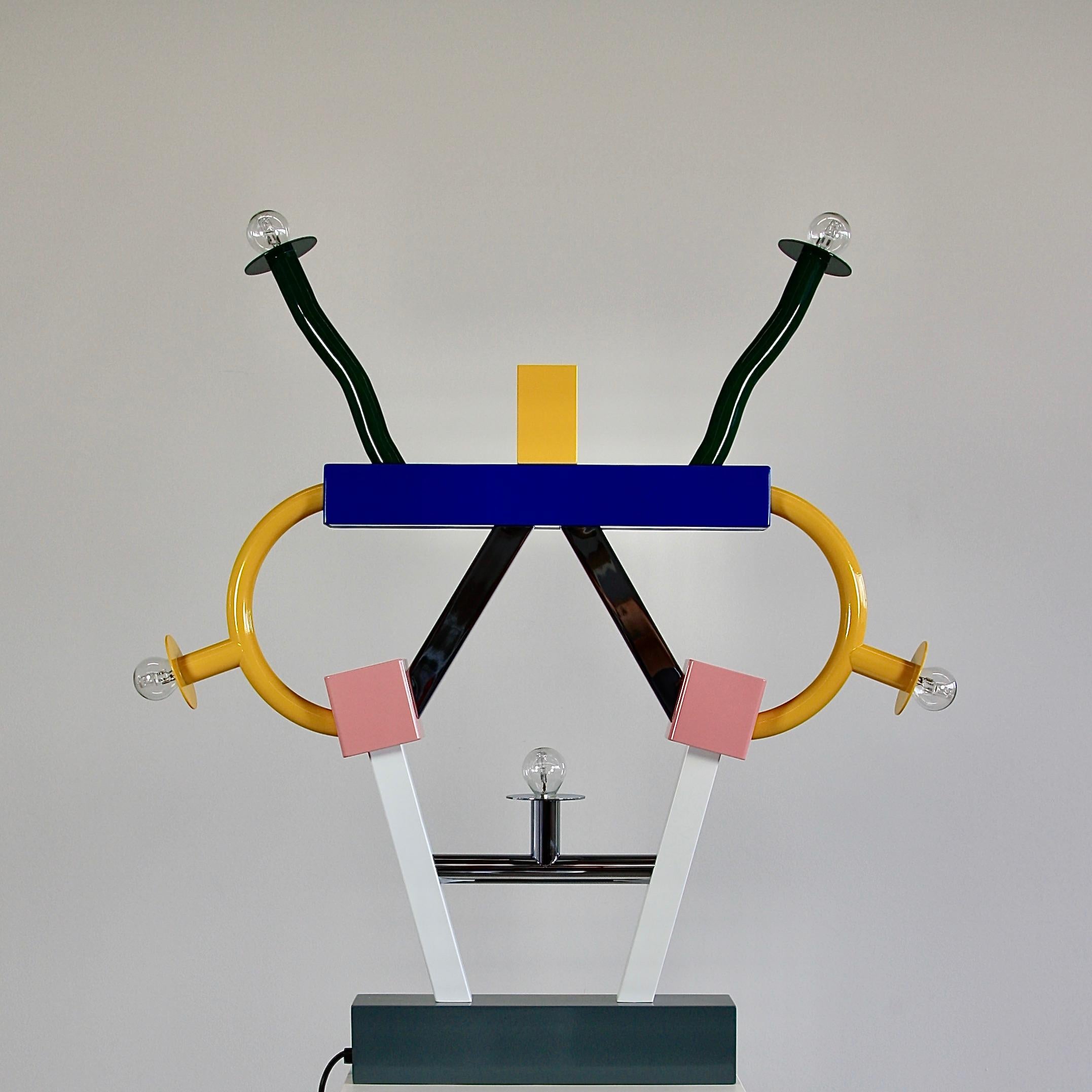Lacquered Table Lamp by Ettore Sottsass