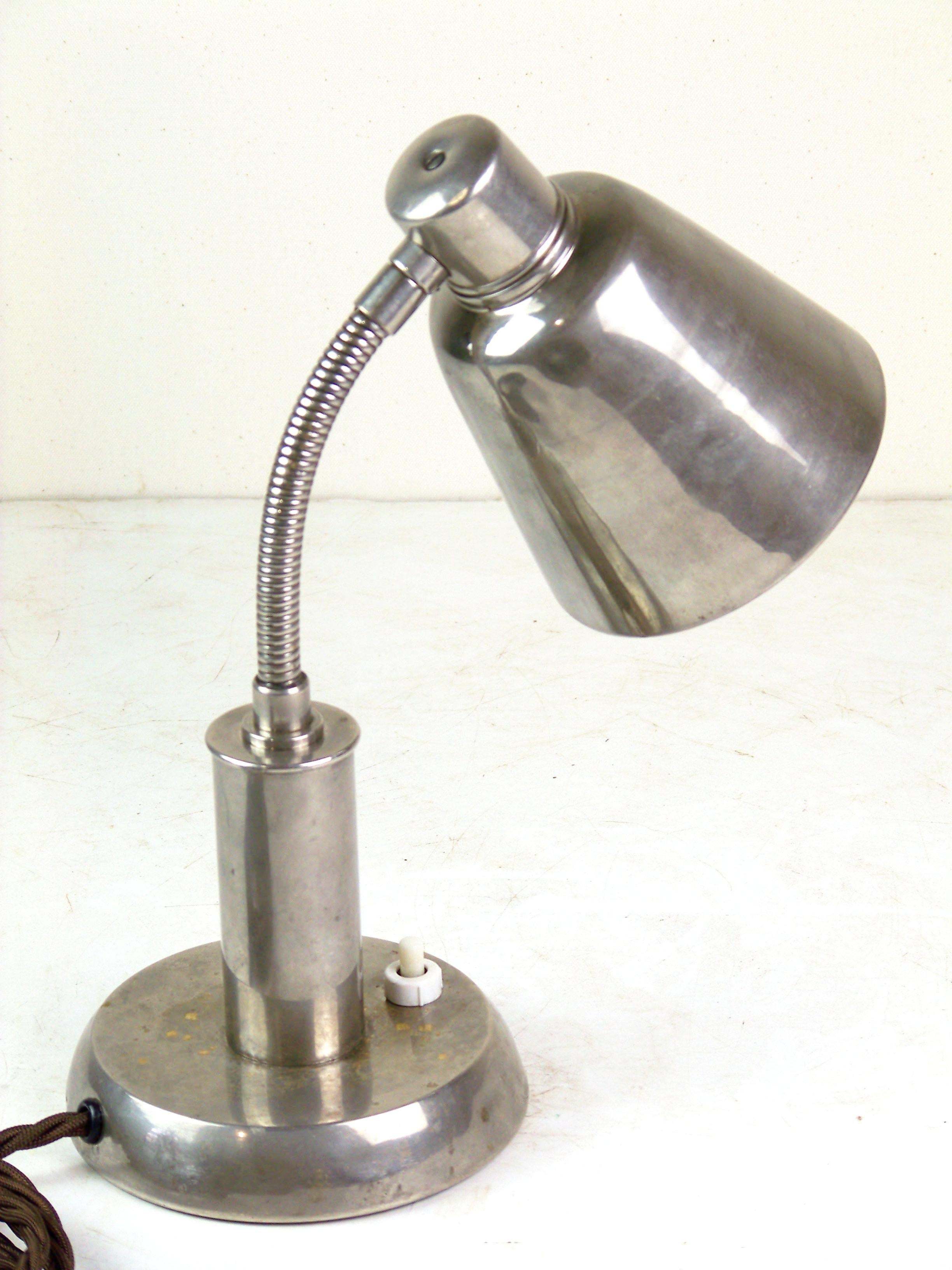 Bauhaus Table Lamp by F. Anyž, Functionalism For Sale