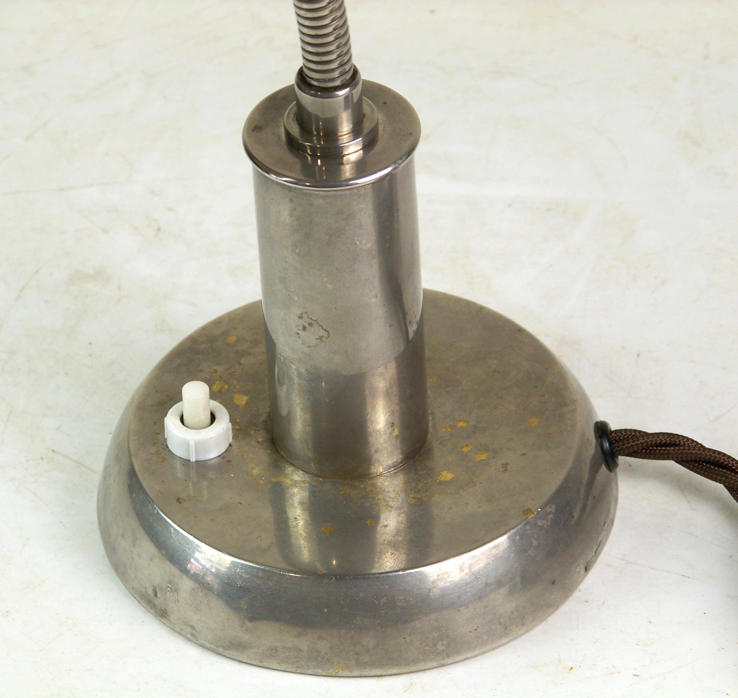 Chrome Table Lamp by F. Anyž, Functionalism For Sale