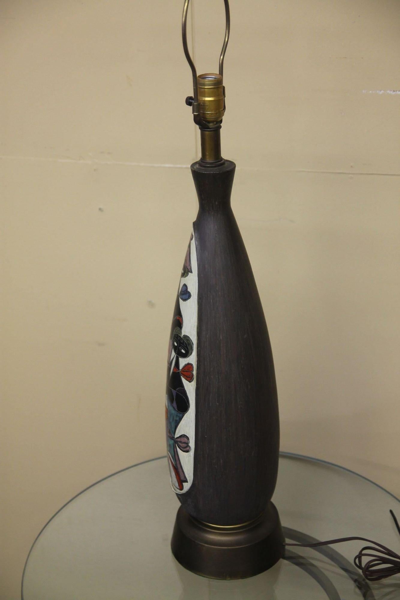 Italian Table Lamp by Fantoni For Sale