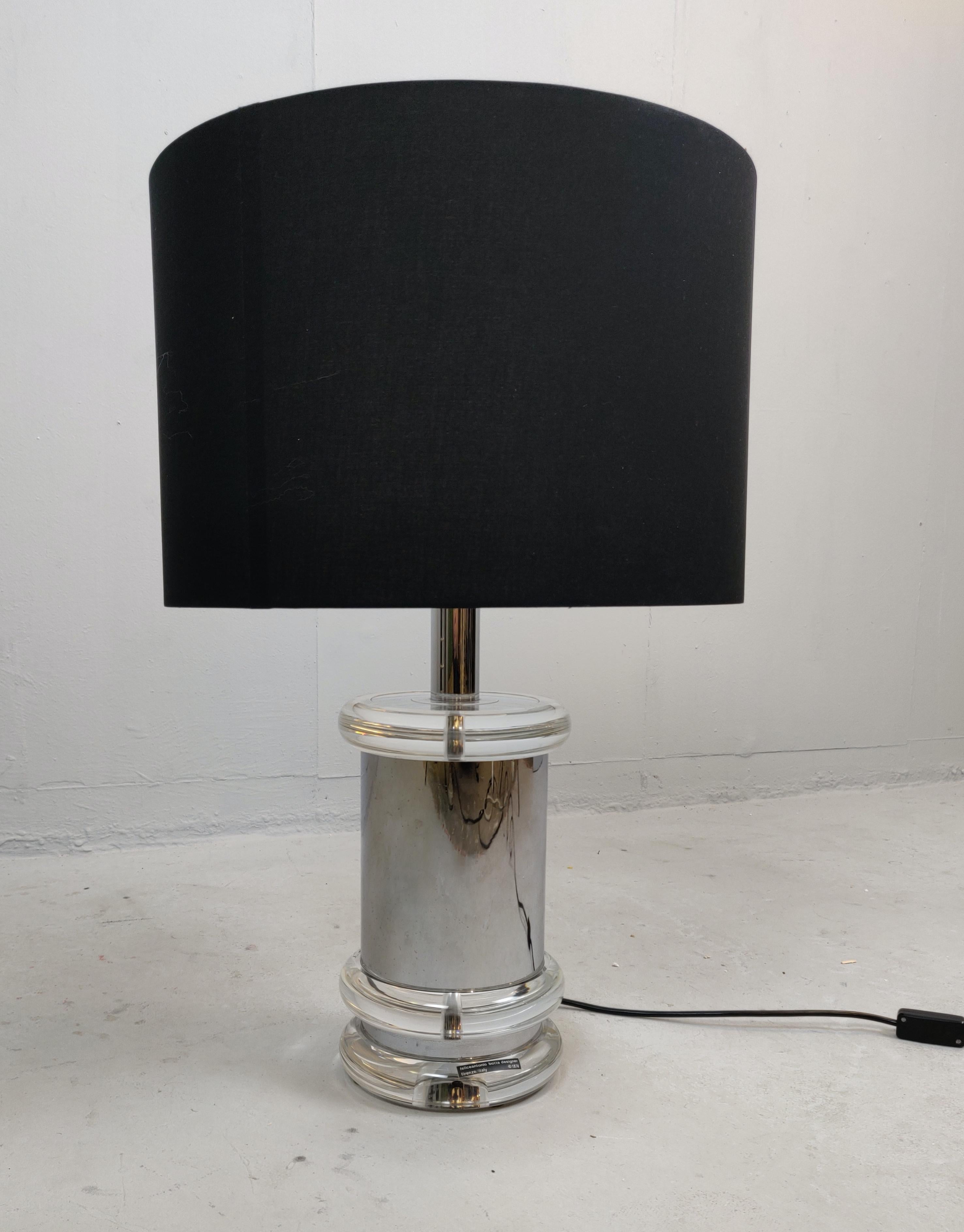 Italian Table Lamp by Felice Antonio Botta, 1974 Firenze, Italy For Sale