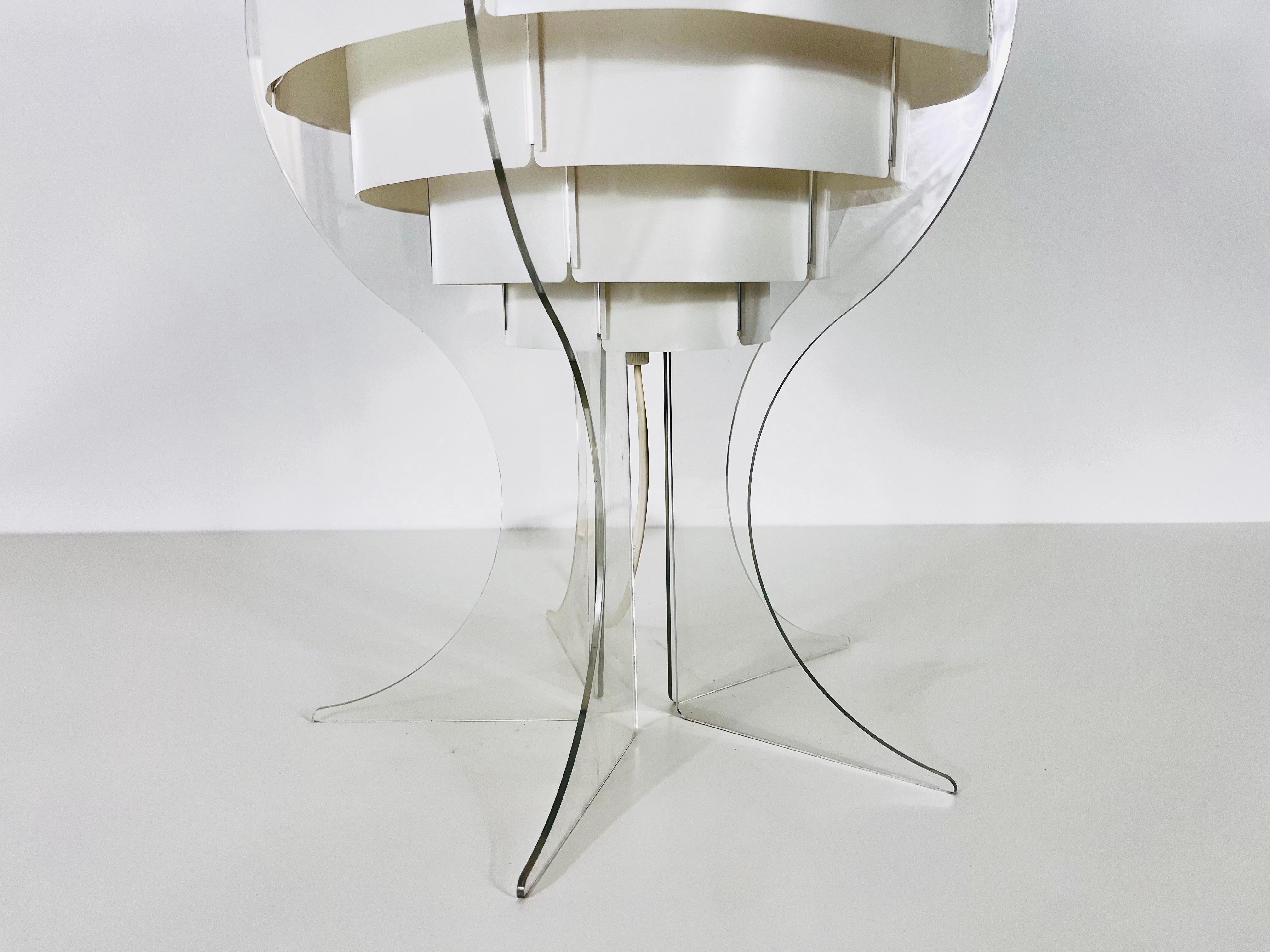 Plastic Table Lamp by Flemming Brylle & Preben Jacobsen, Denmark, 1960s For Sale