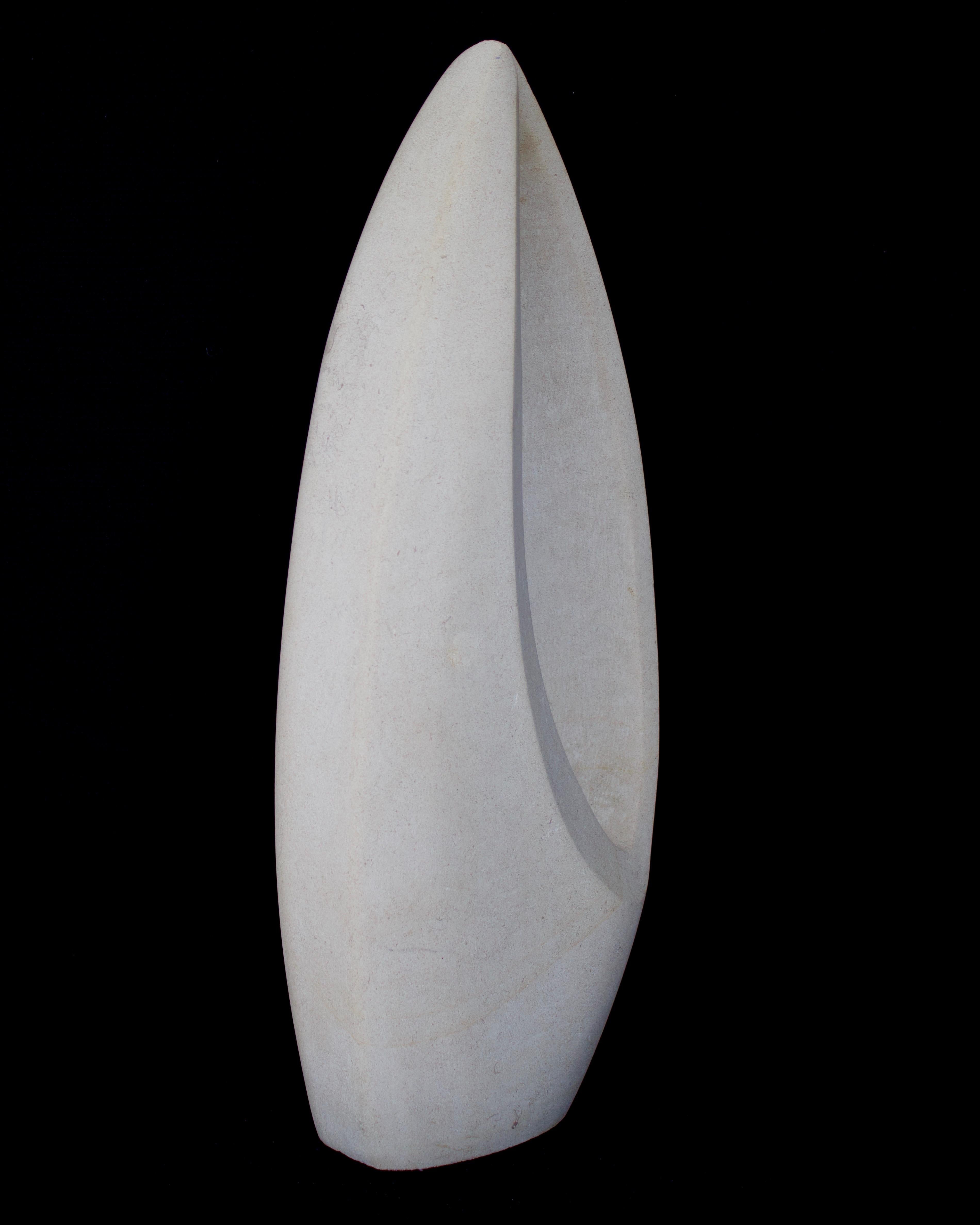 Mid-Century Modern Stone Sculpture by French Sculptor Arsene Galisson a Stone Sculptor in Poitou For Sale