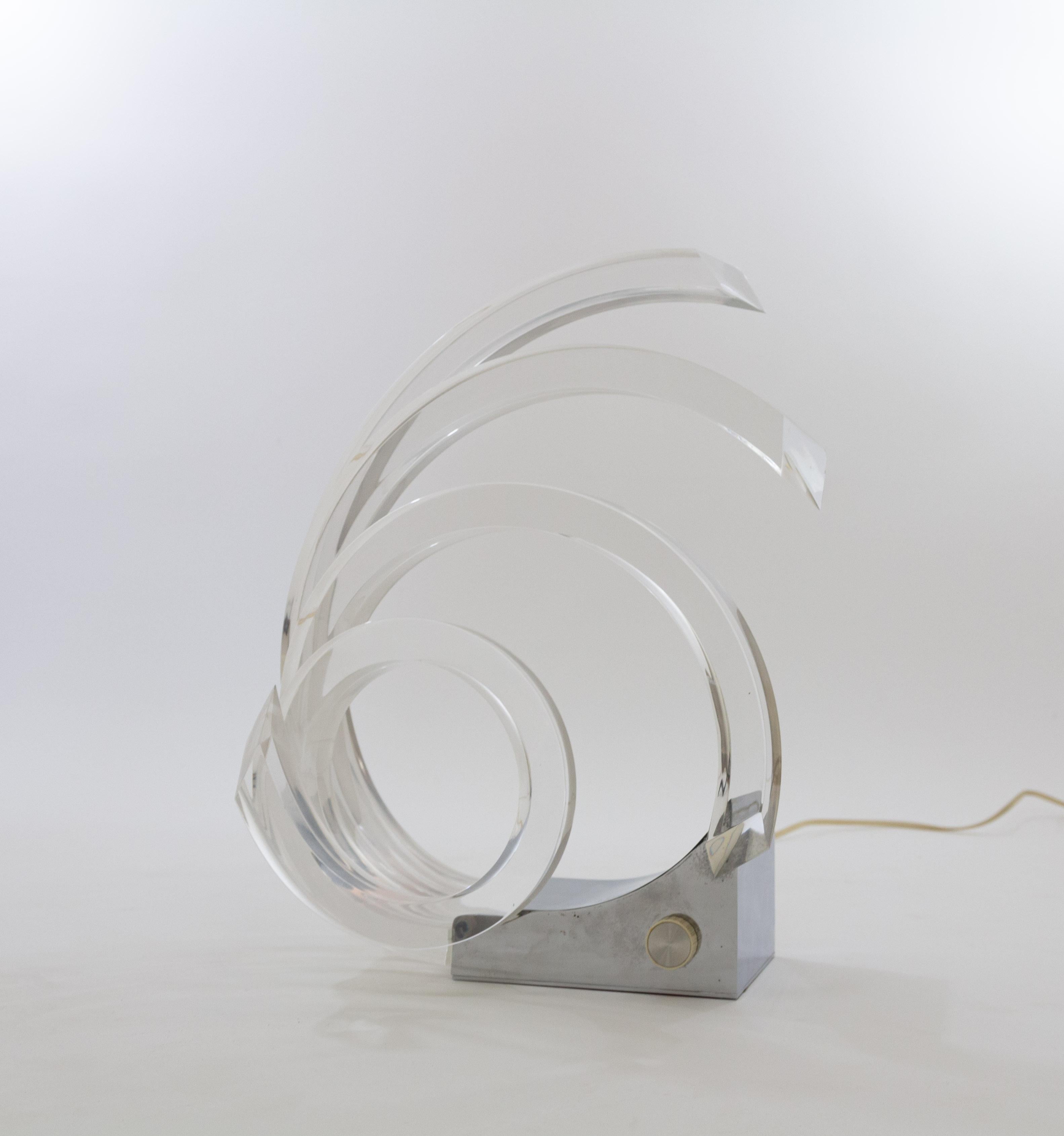 Late 20th Century Table lamp by Gaetano Missaglia for Missaglia, 1970s