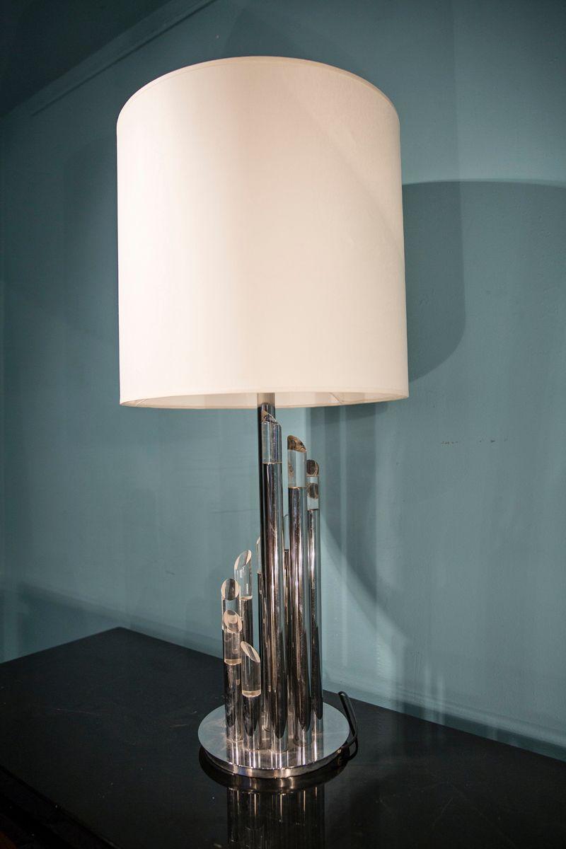 Mid-Century Modern Table Lamp by Gaetano Sciolari