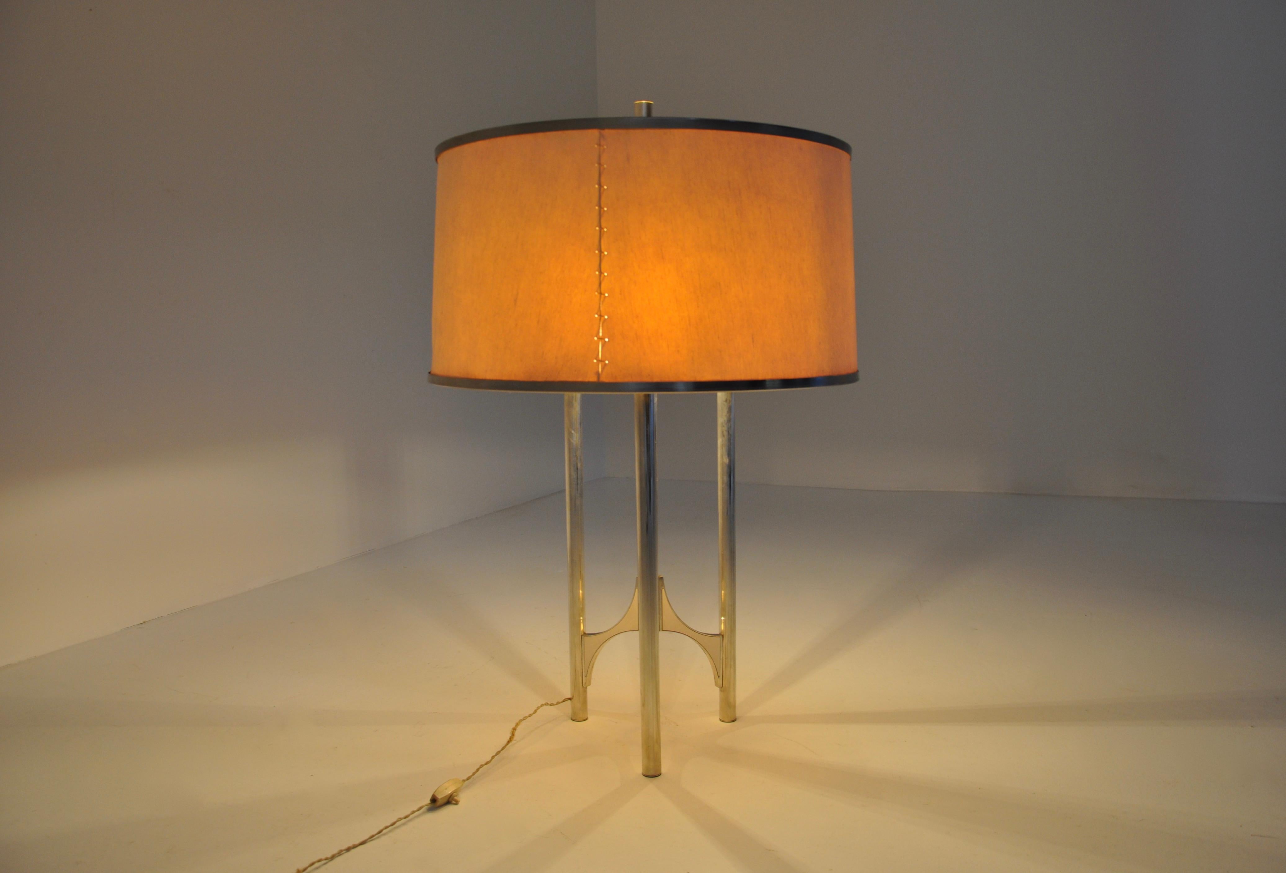 Metal Table lamp by Gaetano Sciolari for Sciolari, 1960s For Sale