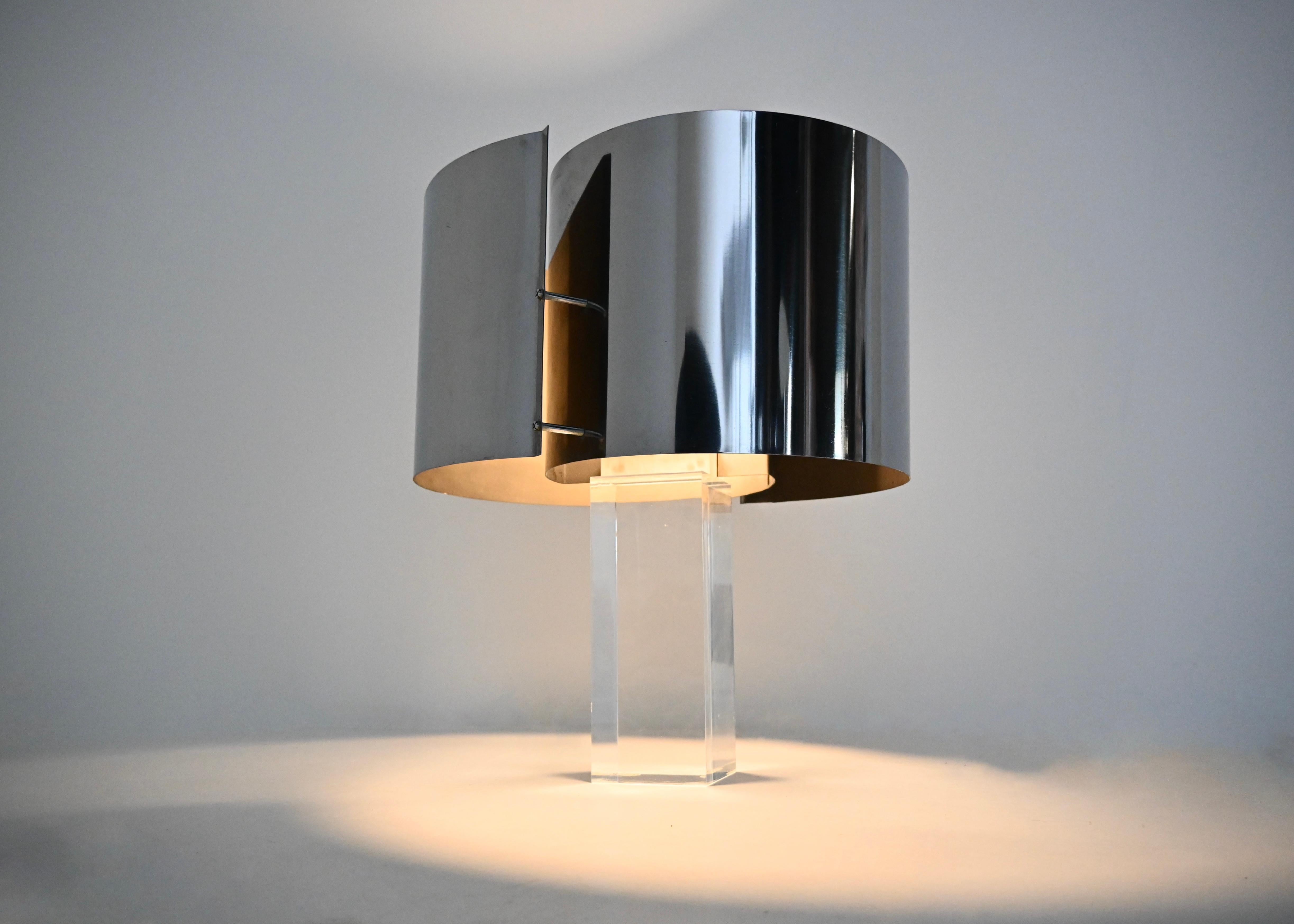 Mid-Century Modern Table Lamp by Gianfranco Fini & Fabrizio Cocchia, 1970s