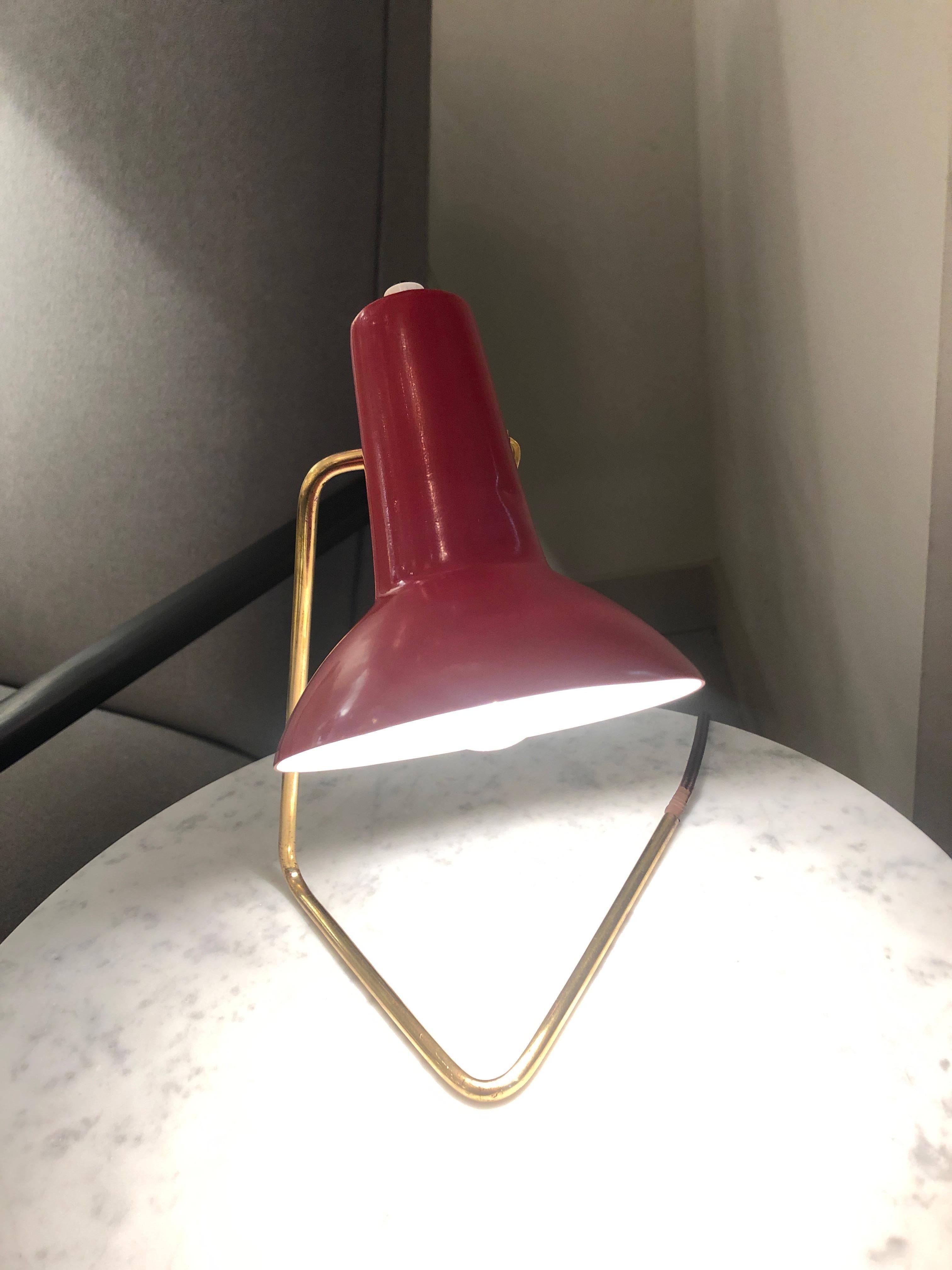 Polished Table Lamp by Gino Sarfatti for Arteluce, Italy, 1950s For Sale