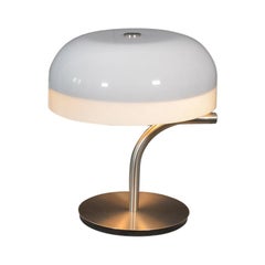 Table Lamp by Giotto Stoppino for Valenti Luce, White Pivoting Lampshade, 1970s