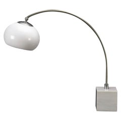 Lampe de bureau en verre opalin marbré du milieu du siècle dernier de Goffredo Reggiani, Italie 60-70