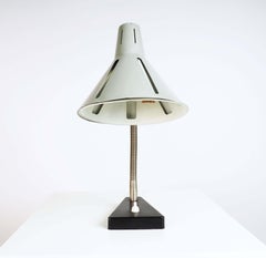 Table Lamp in metal from the "Zonnenserie" by H. Busquet, Hala Zeist. 1950's