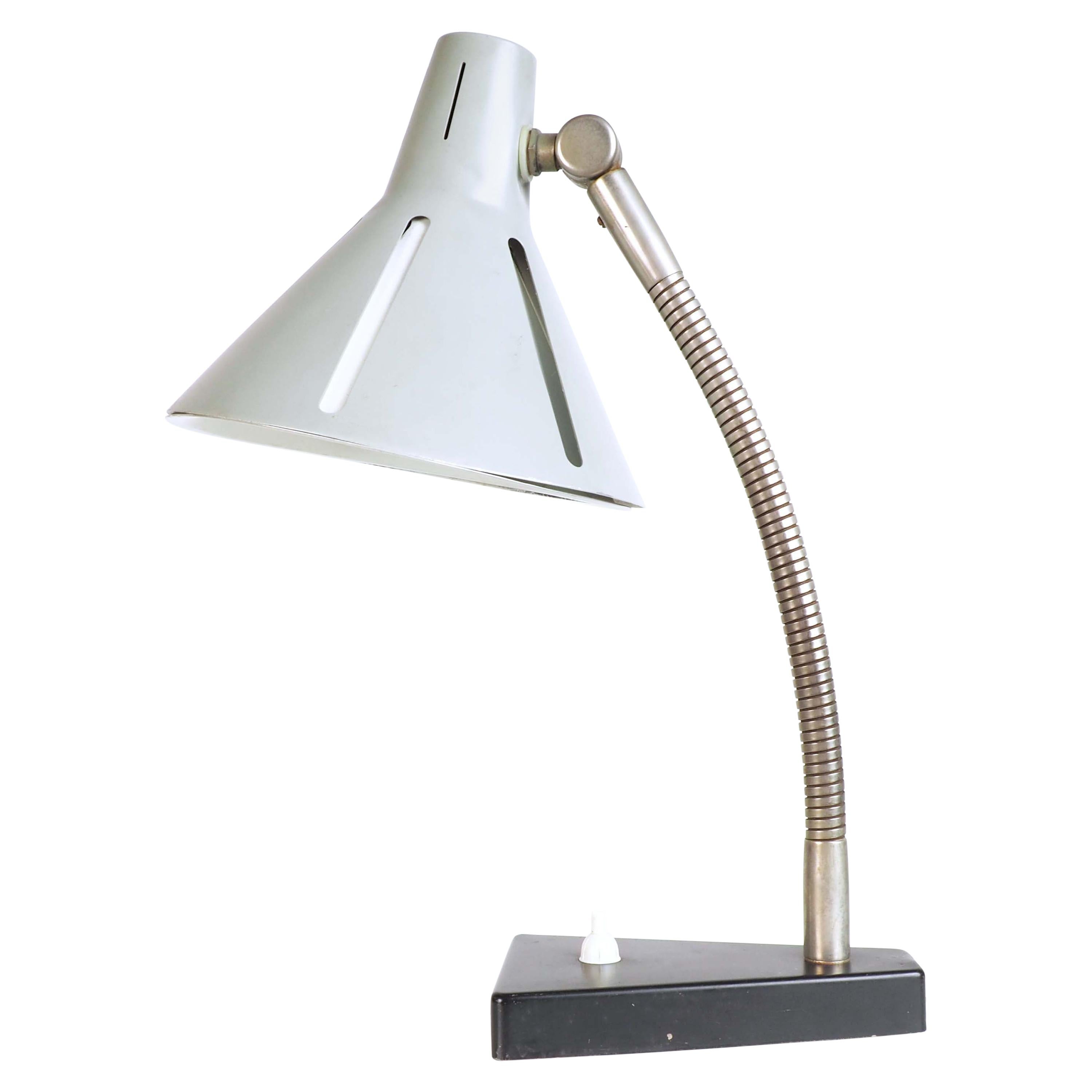 Table Lamp in metal from the "Zonnenserie" by H. Busquet, Hala Zeist. 1950's  For Sale