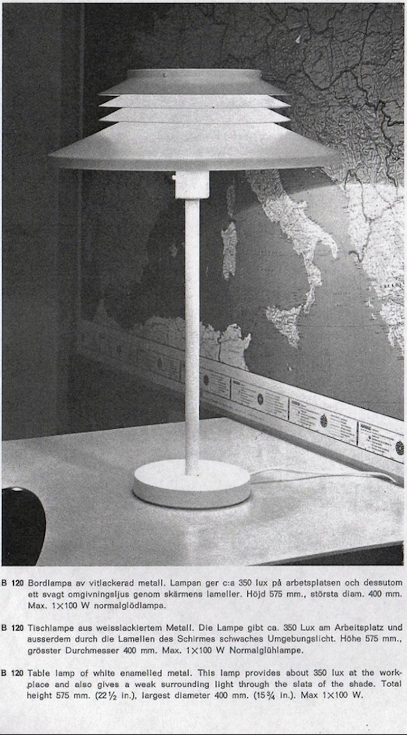 Mid-20th Century Table Lamp by Hans Agne Jakobsson B120, Markaryd, circa 1960