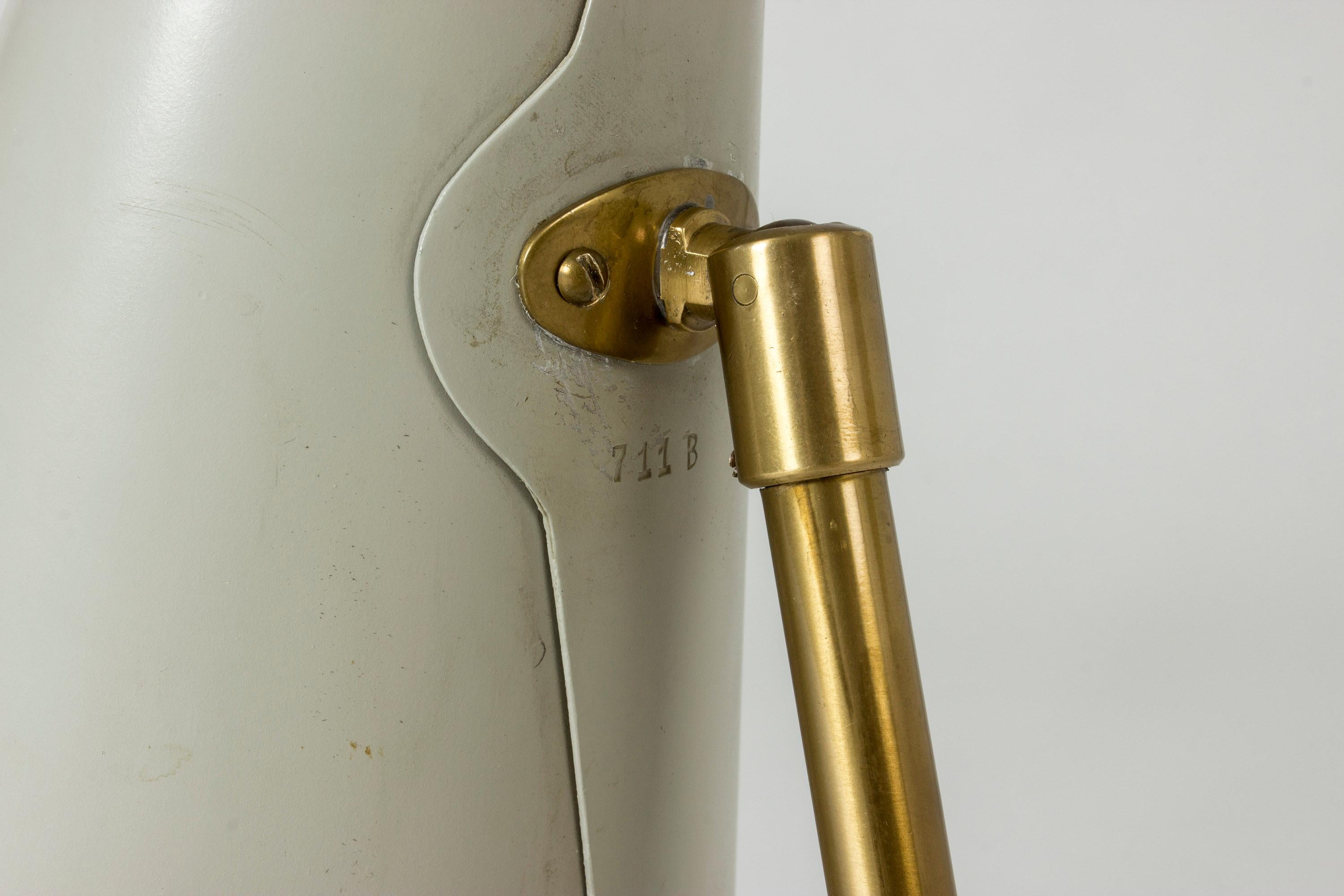 Aluminum Table Lamp by Hans Bergström For Sale
