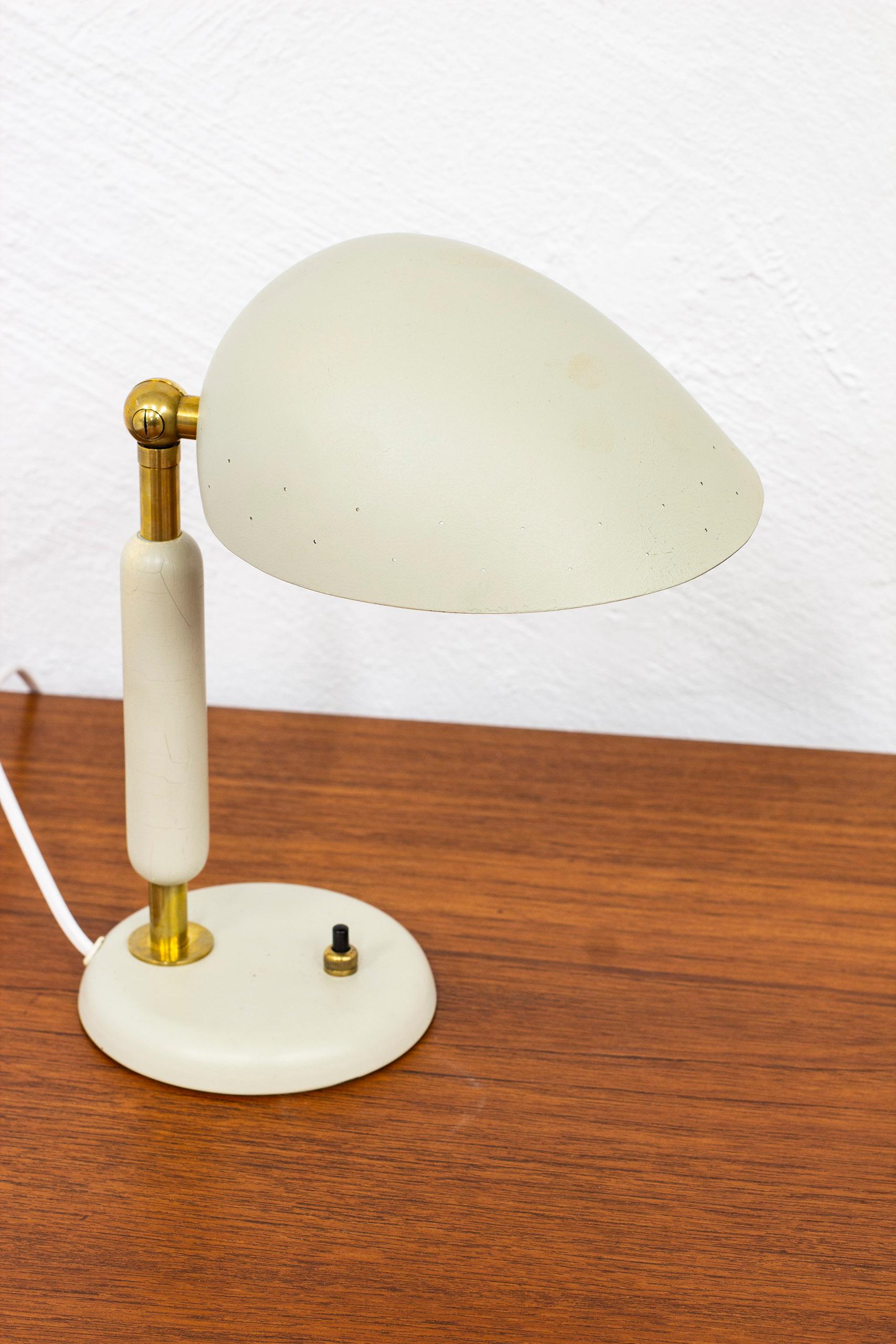 Swedish Table Lamp by Harald Notini for Böhlmarks, Sweden, 1940-50s