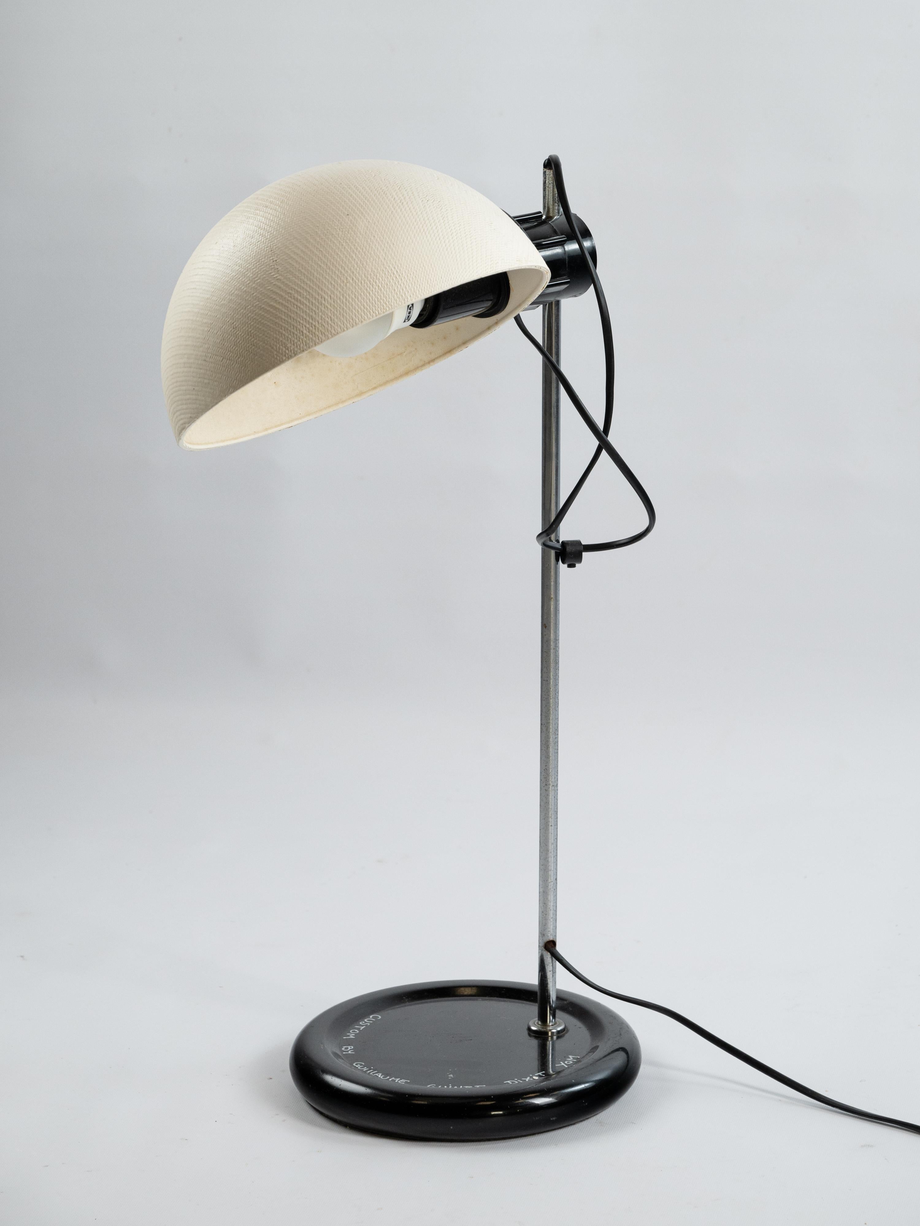 Space Age Table lamp by Harvey Guzzini custom in fiber glass by the artist YOM For Sale