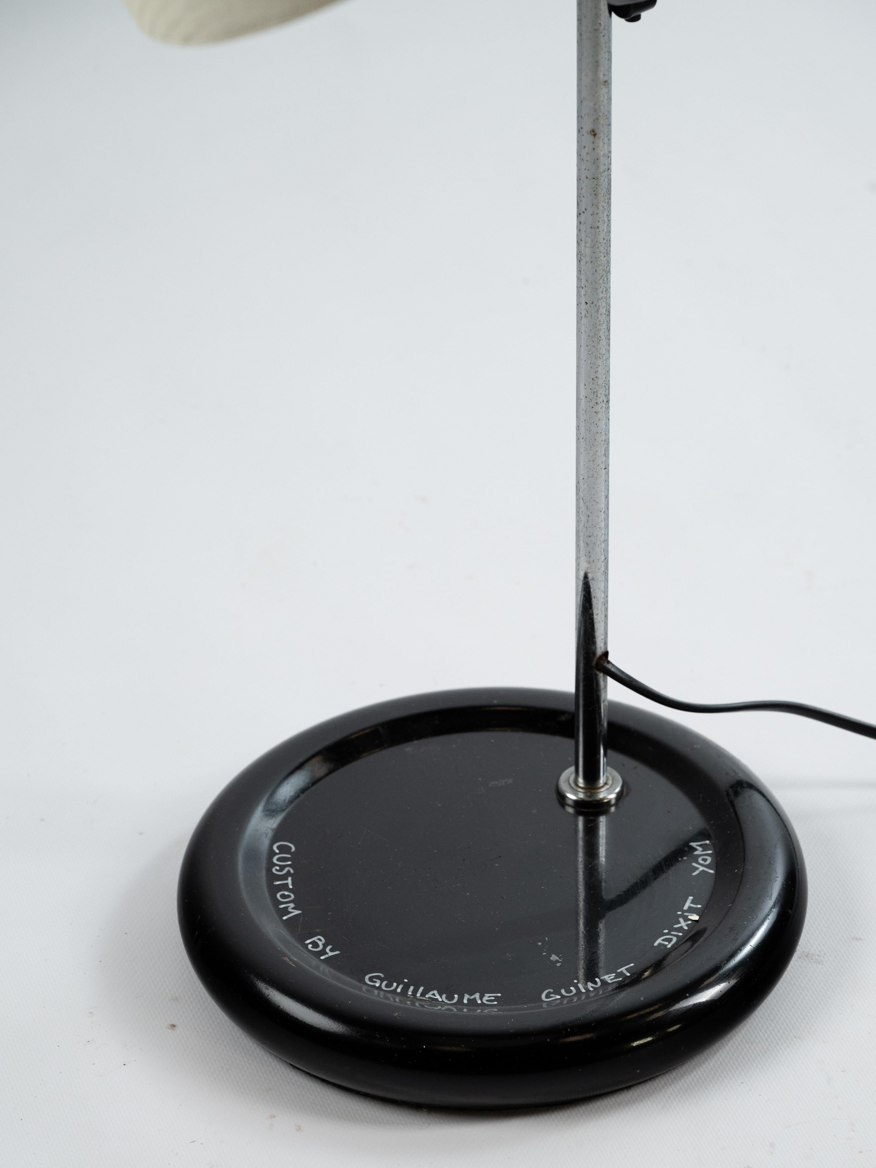 Mid-20th Century Table lamp by Harvey Guzzini custom in fiber glass by the artist YOM For Sale