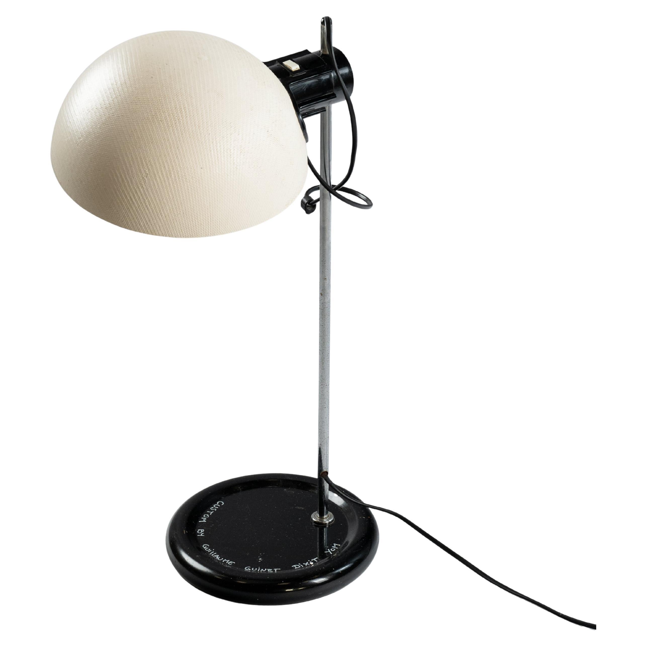 Table lamp by Harvey Guzzini custom in fiber glass by the artist YOM For Sale