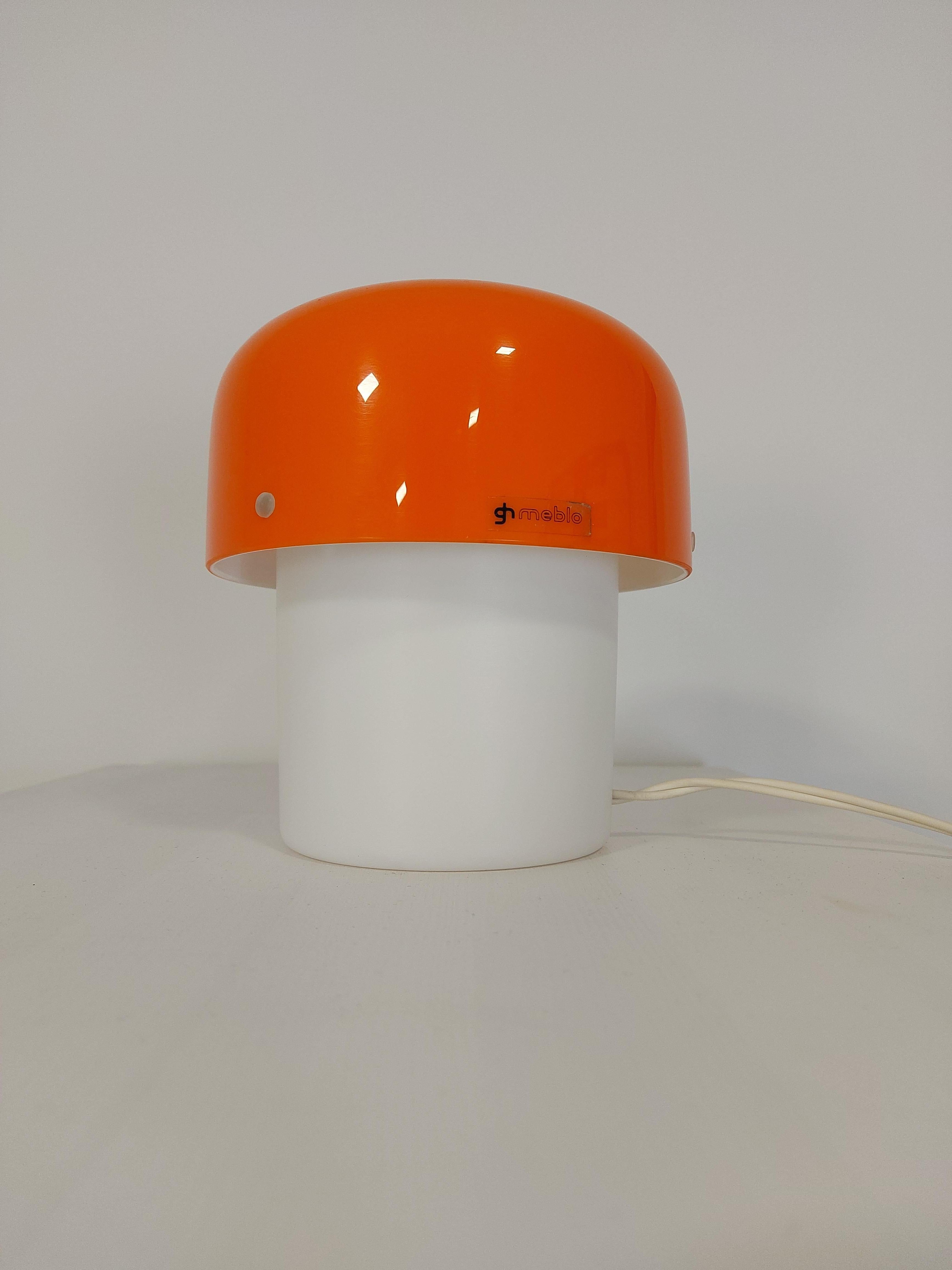 Mid-Century Modern Table Lamp by Harvey Guzzini for Meblo, 1970s For Sale