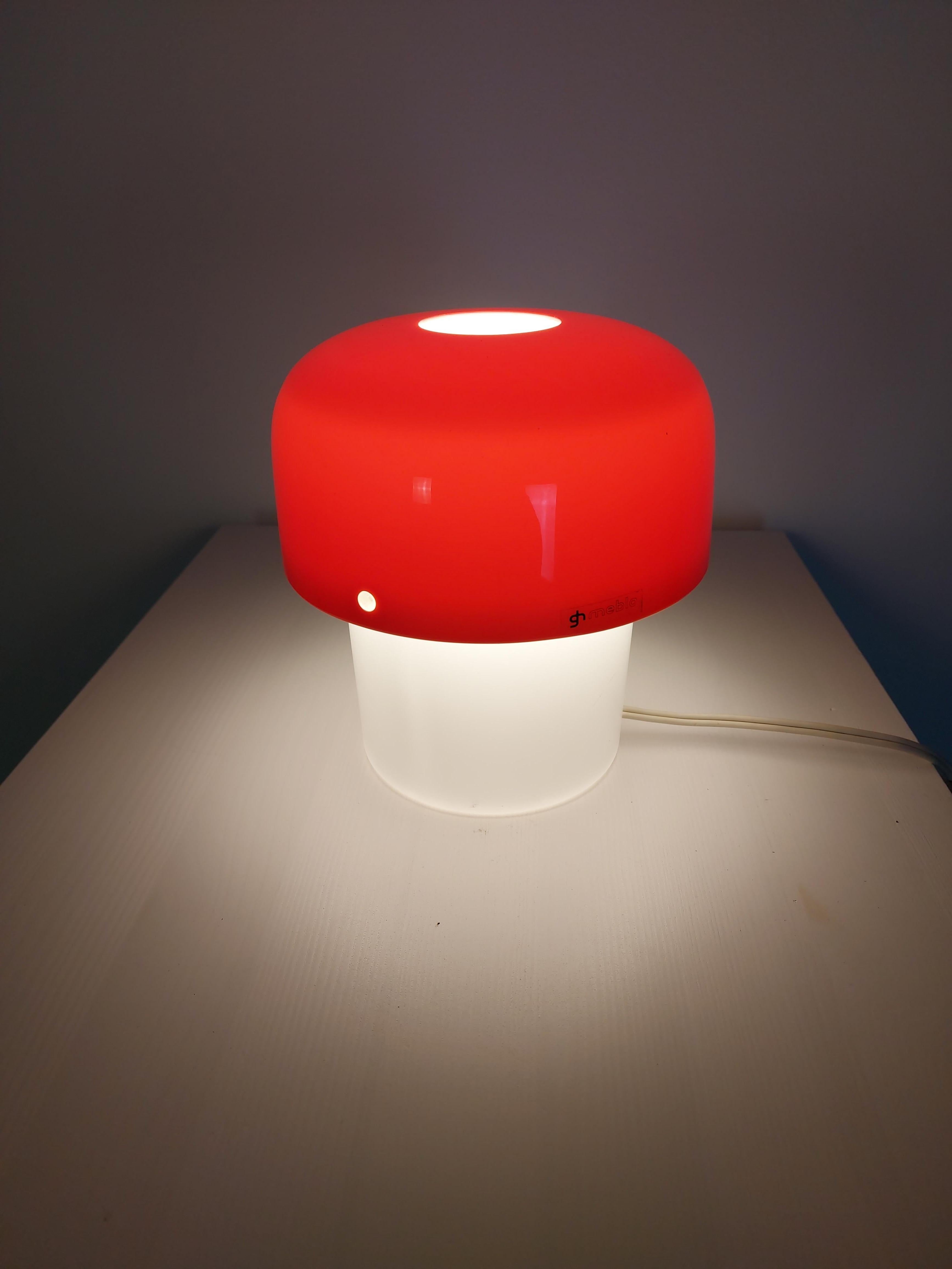 Slovenian Table Lamp by Harvey Guzzini for Meblo, 1970s For Sale