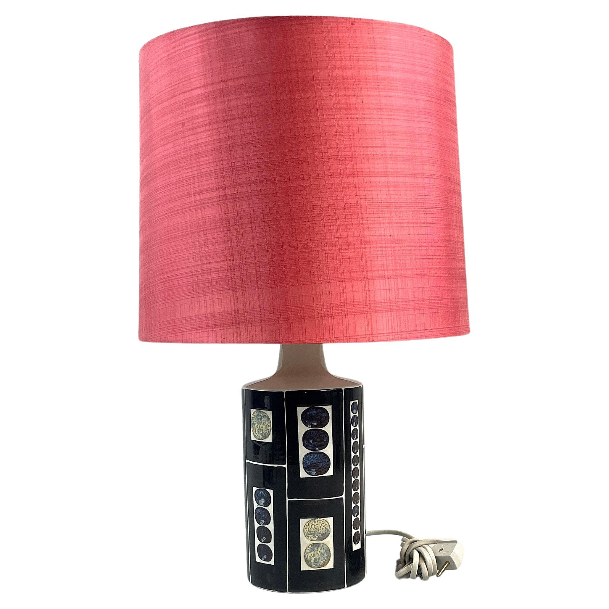 Table lamp by Inge Lise Koefoed for Fog and Morup Ceramic  Denmark 1960 Signed