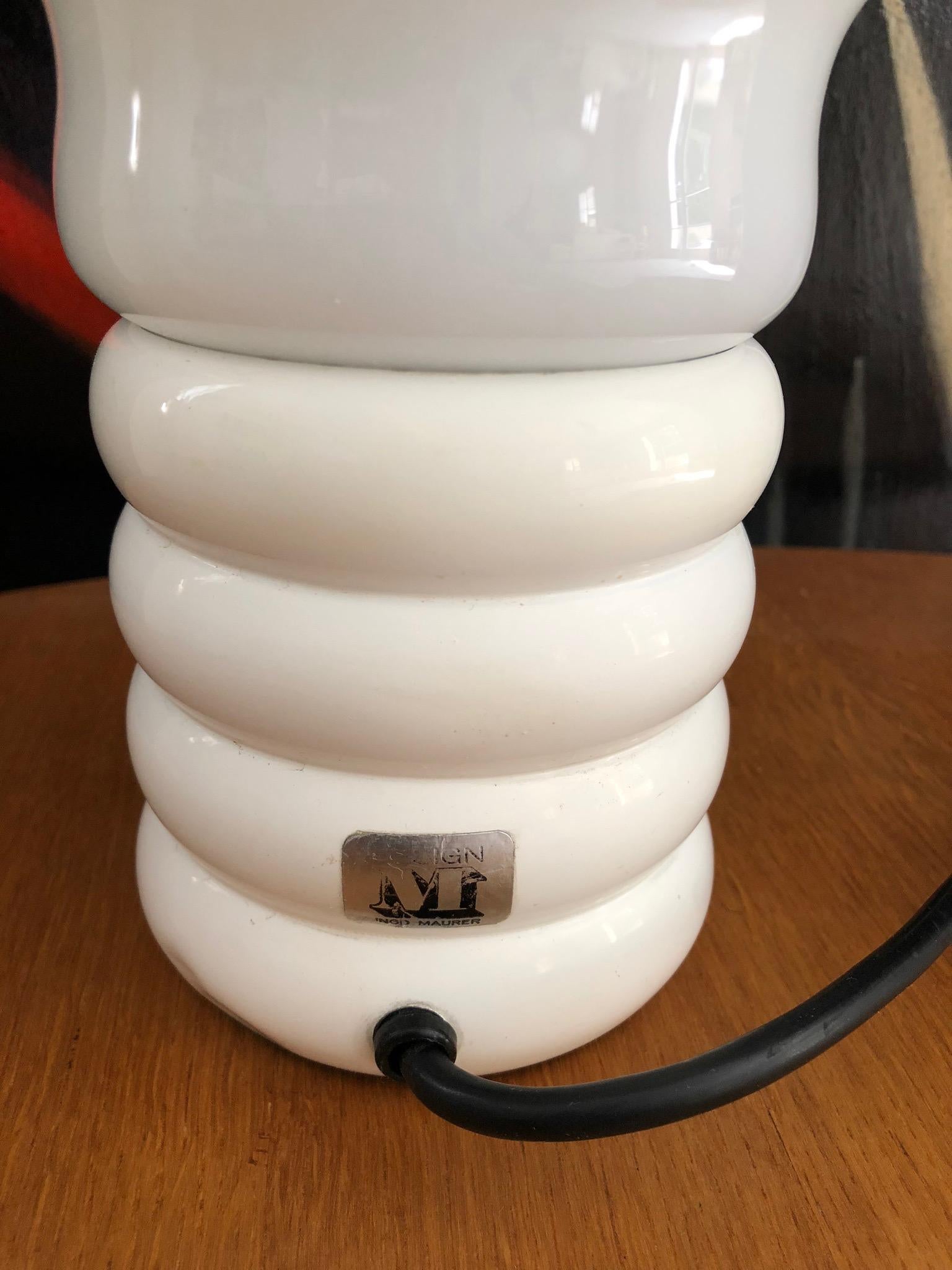 Mid-Century Modern Table Lamp by Ingo Maurer, 1966 For Sale