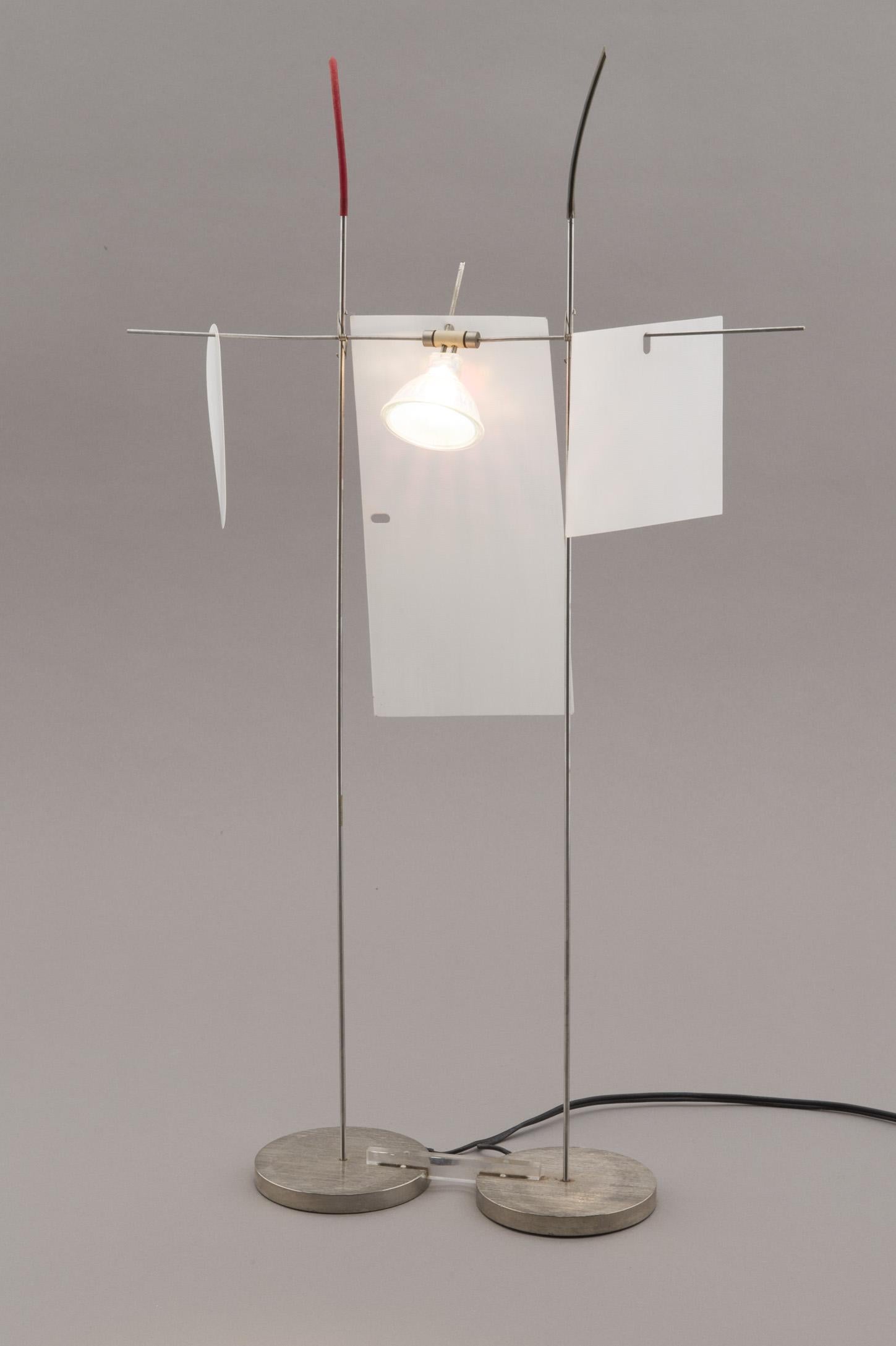 Post-Modern Table Lamp by Ingo Maurer, Fukushu, circa 1985