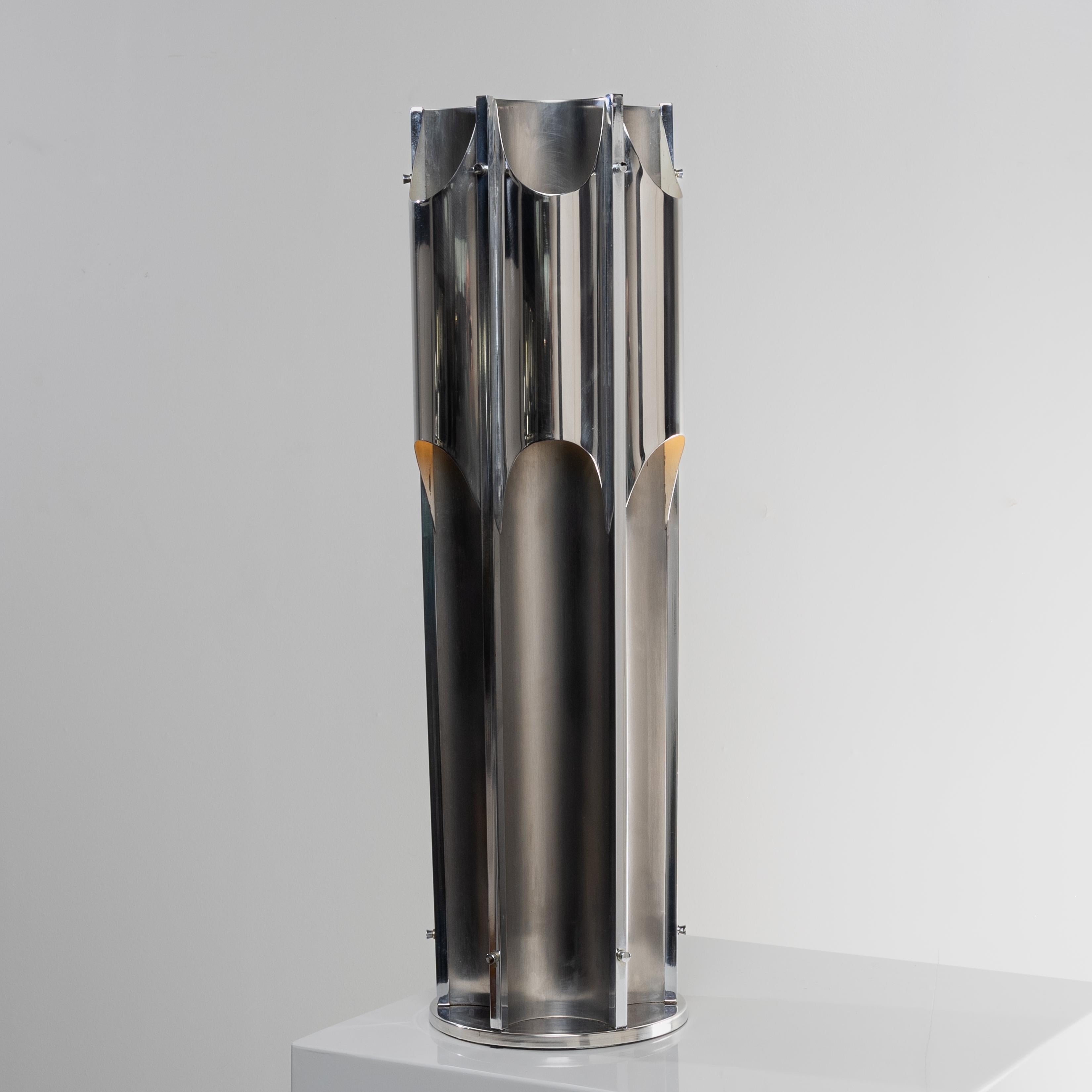 Stainless Steel Table lamp by Jacques Charles