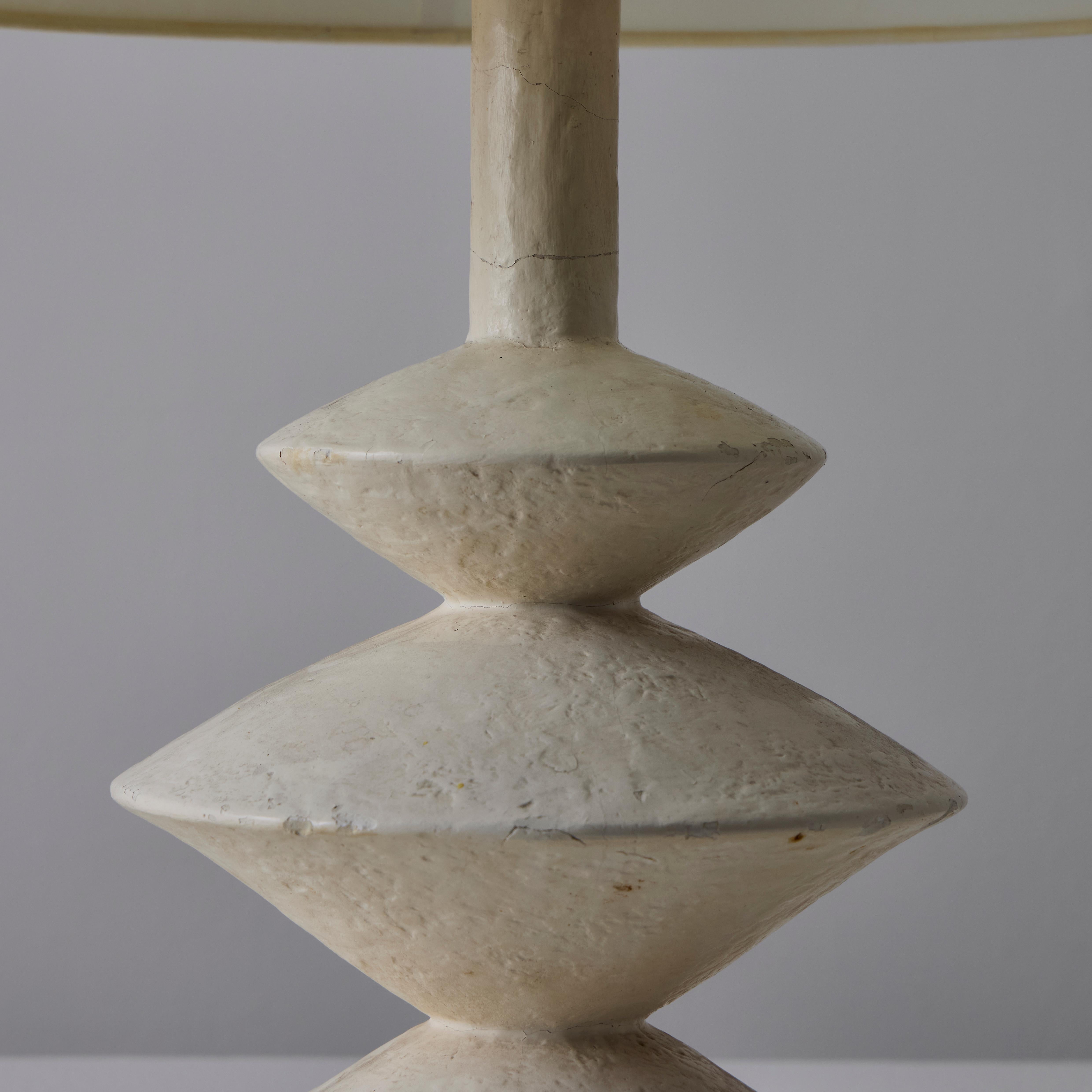 Linen Table Lamp by Jacques Grange For Sale