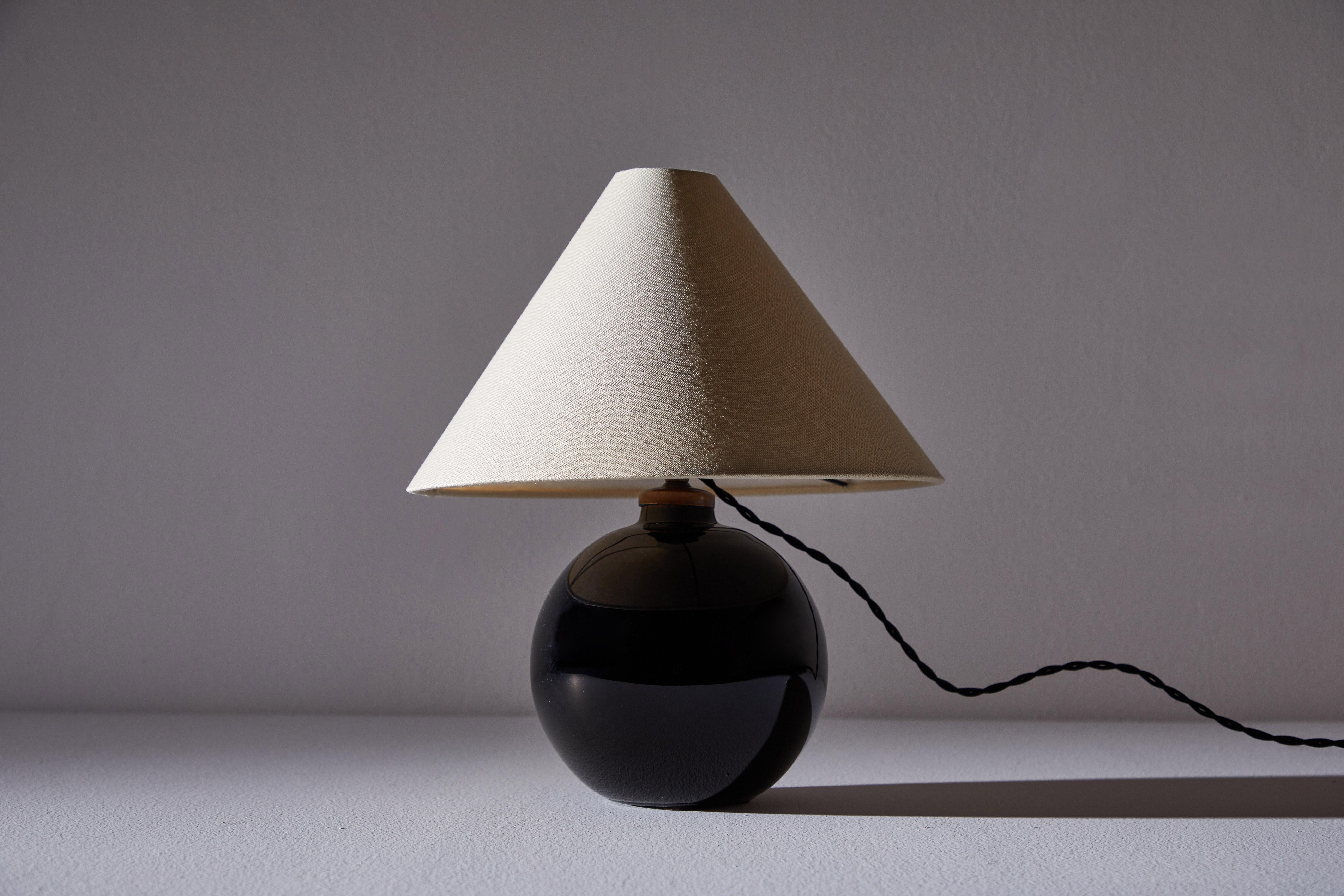 Brass Table Lamp by Jaques Adnet