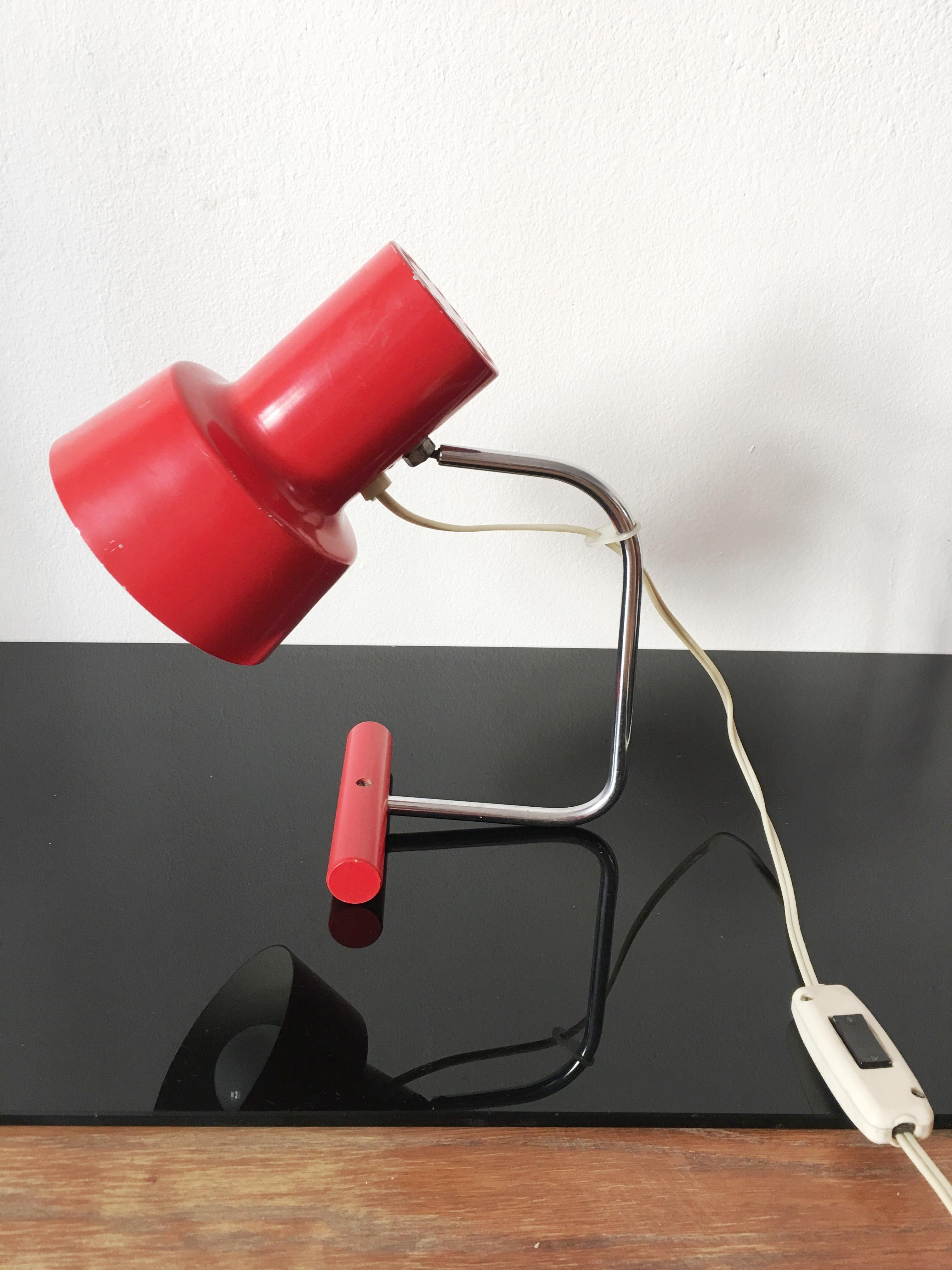 Metal Table Lamp by Josef Hurka for Napako, 1960s For Sale