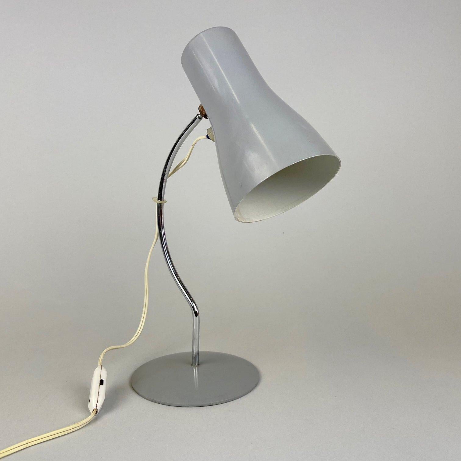 Vintage metal table lamp made designed by Josef Hurka for Napako in Czechoslovakia in the 1970's. 
Bulb: 1 x E25-E27.