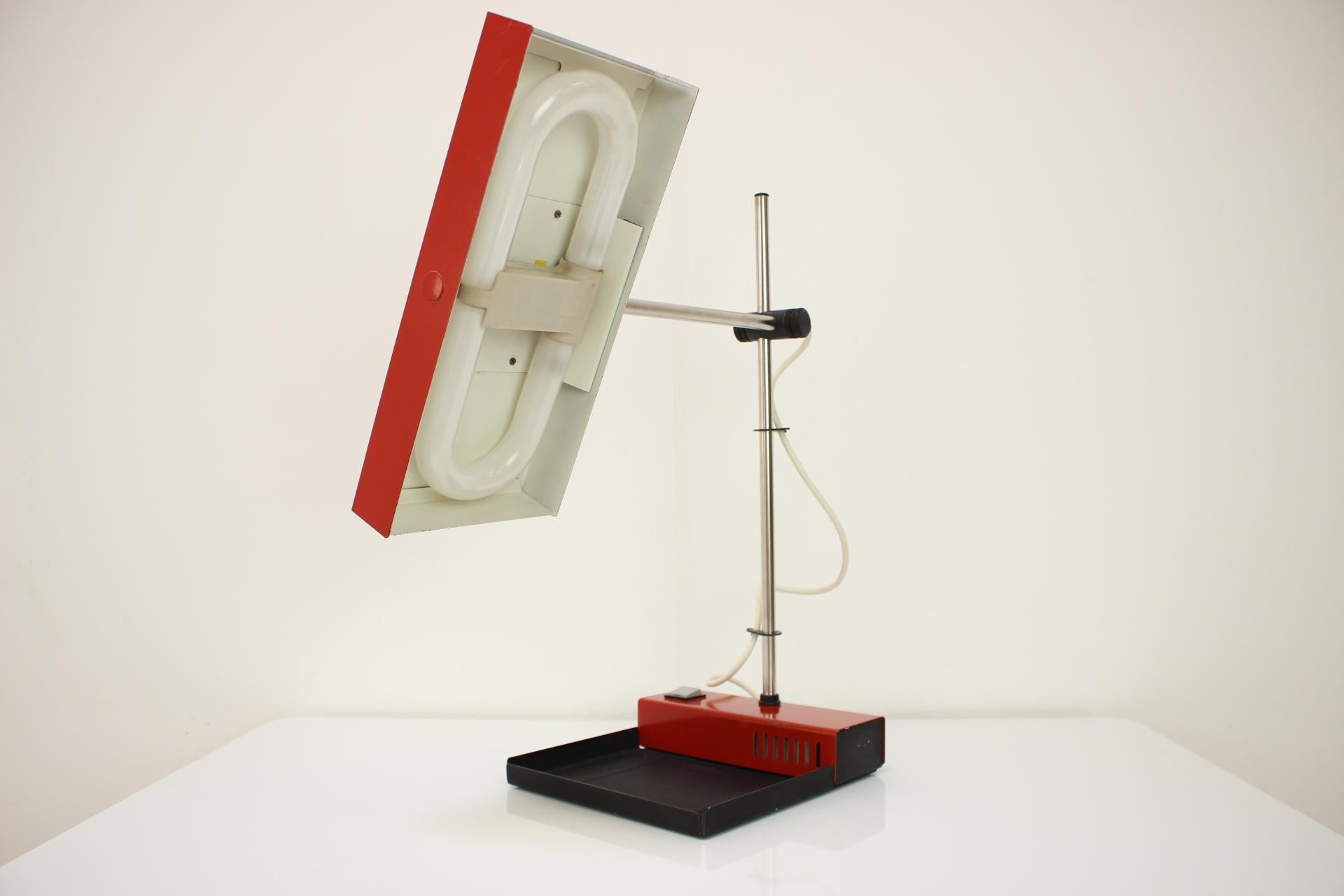 Table Lamp by Josef Mára, for Tesla, 1990s, Czechoslovakia For Sale 3