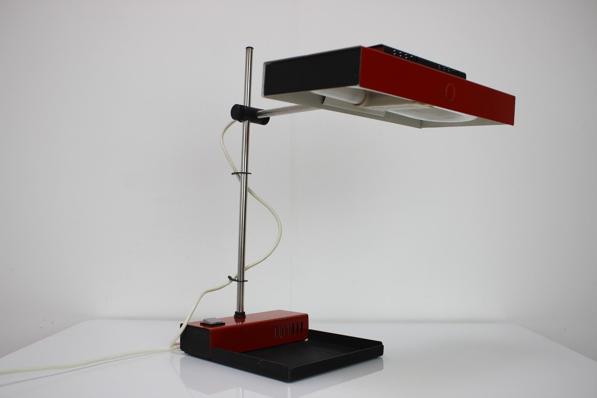 Table Lamp by Josef Mára, for Tesla, 1990s, Czechoslovakia For Sale 11
