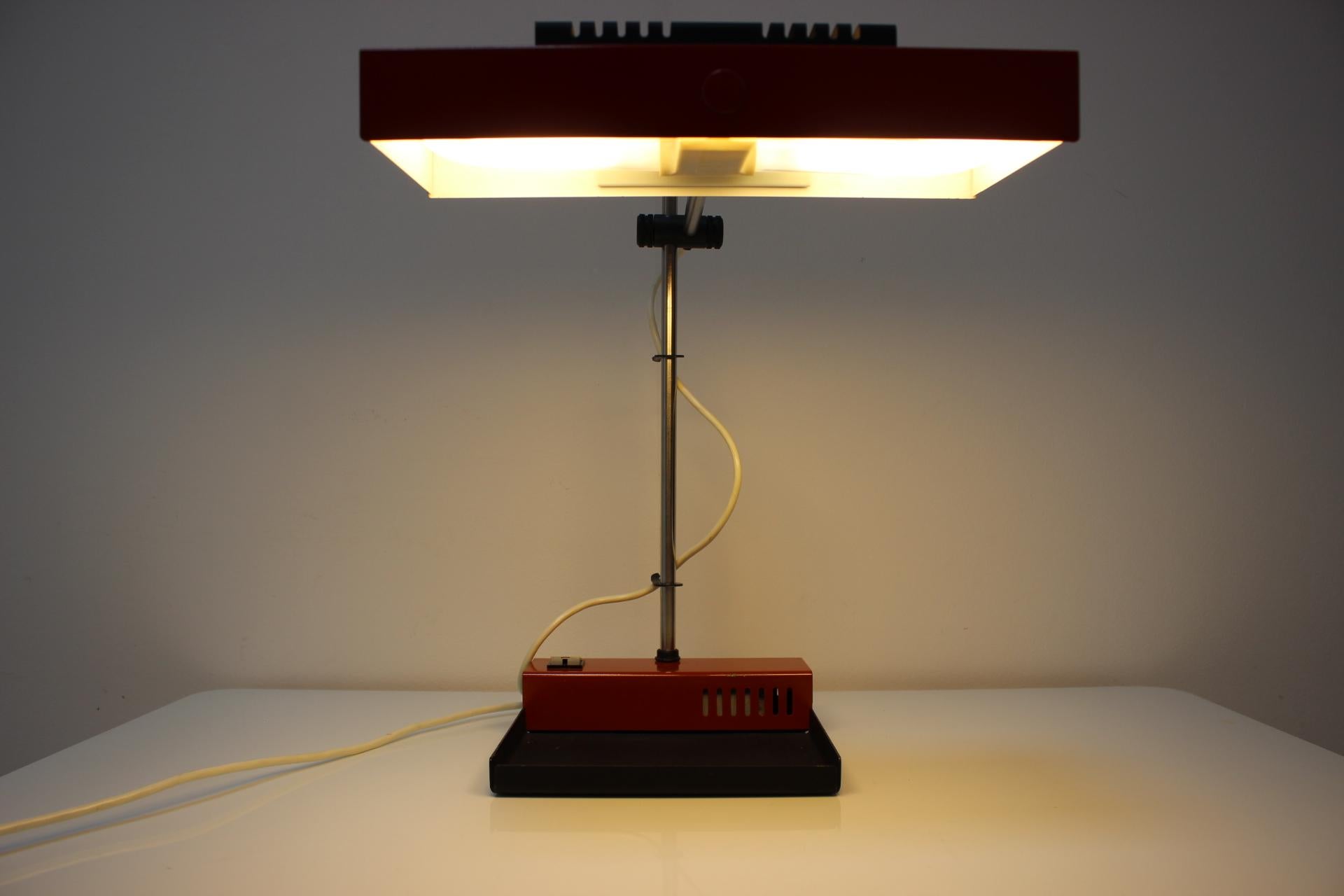 Table Lamp by Josef Mára, for Tesla, 1990s, Czechoslovakia In Good Condition For Sale In Praha, CZ