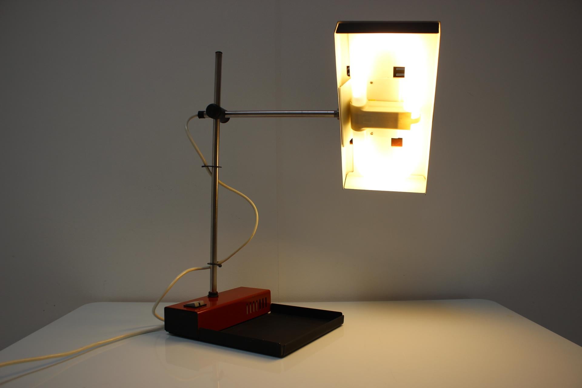 Late 20th Century Table Lamp by Josef Mára, for Tesla, 1990s, Czechoslovakia For Sale