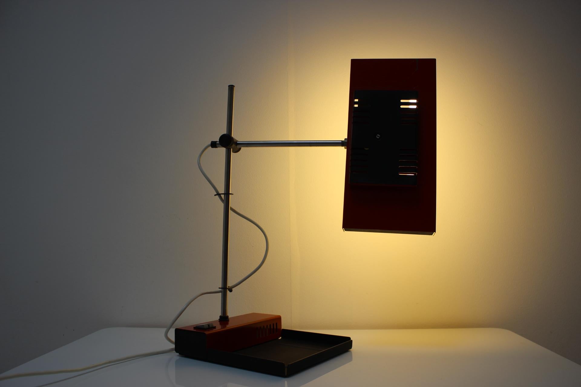 Table Lamp by Josef Mára, for Tesla, 1990s, Czechoslovakia For Sale 1