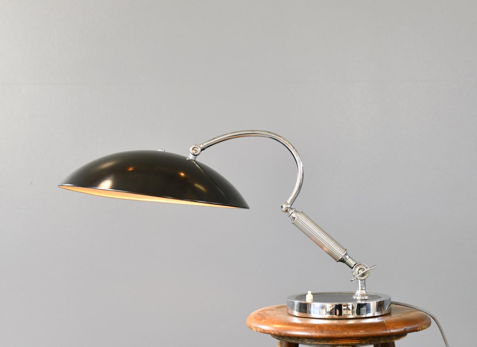 Table Lamp by Joseph Brumberg Circa 1930s For Sale 2