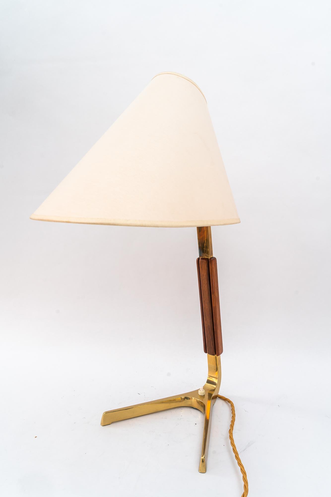 Brass Table lamp by J.T. Kalmar Mod. 1197 Phönix 1950s For Sale